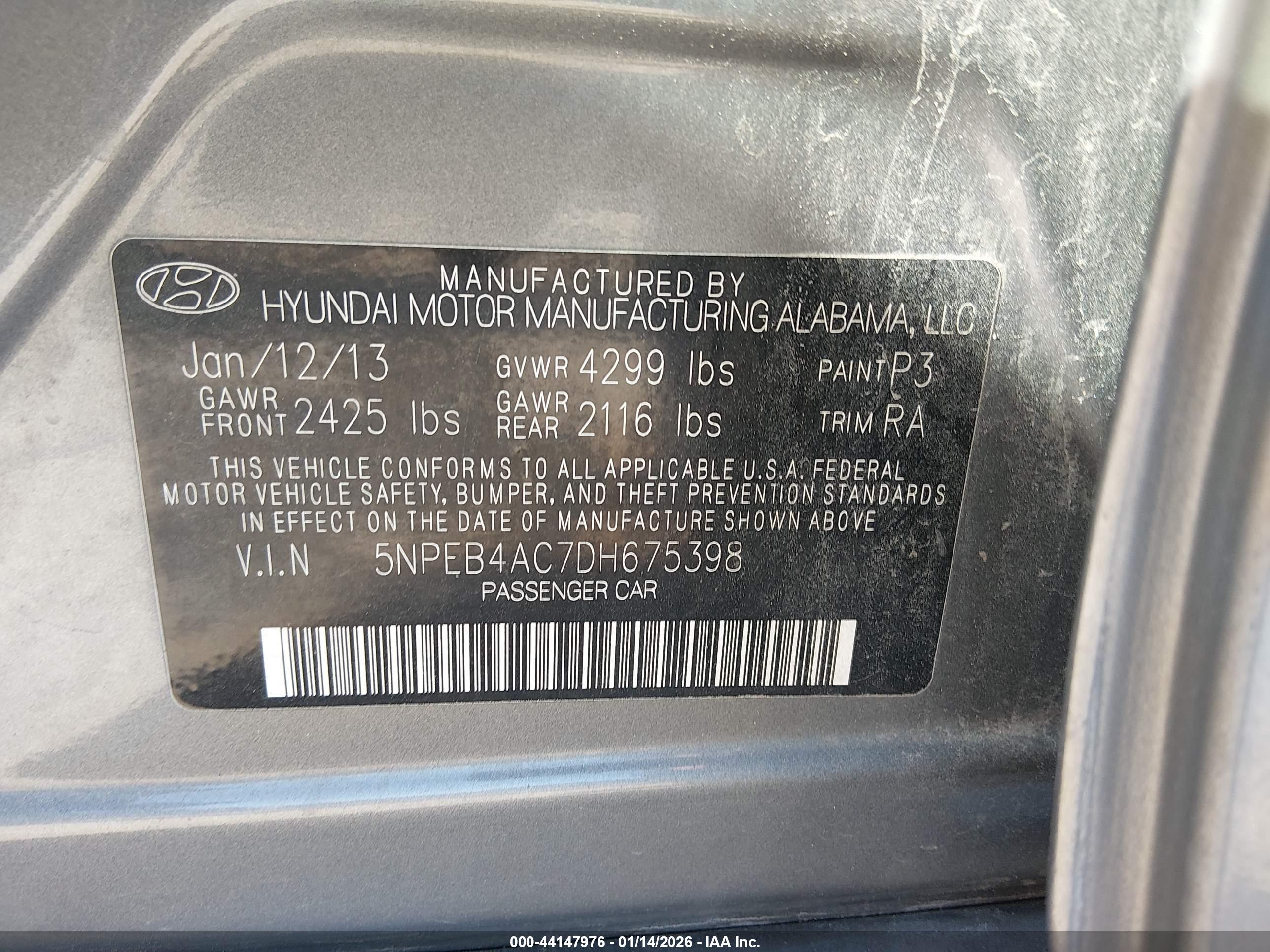 HYUNDAI SONATA image 9