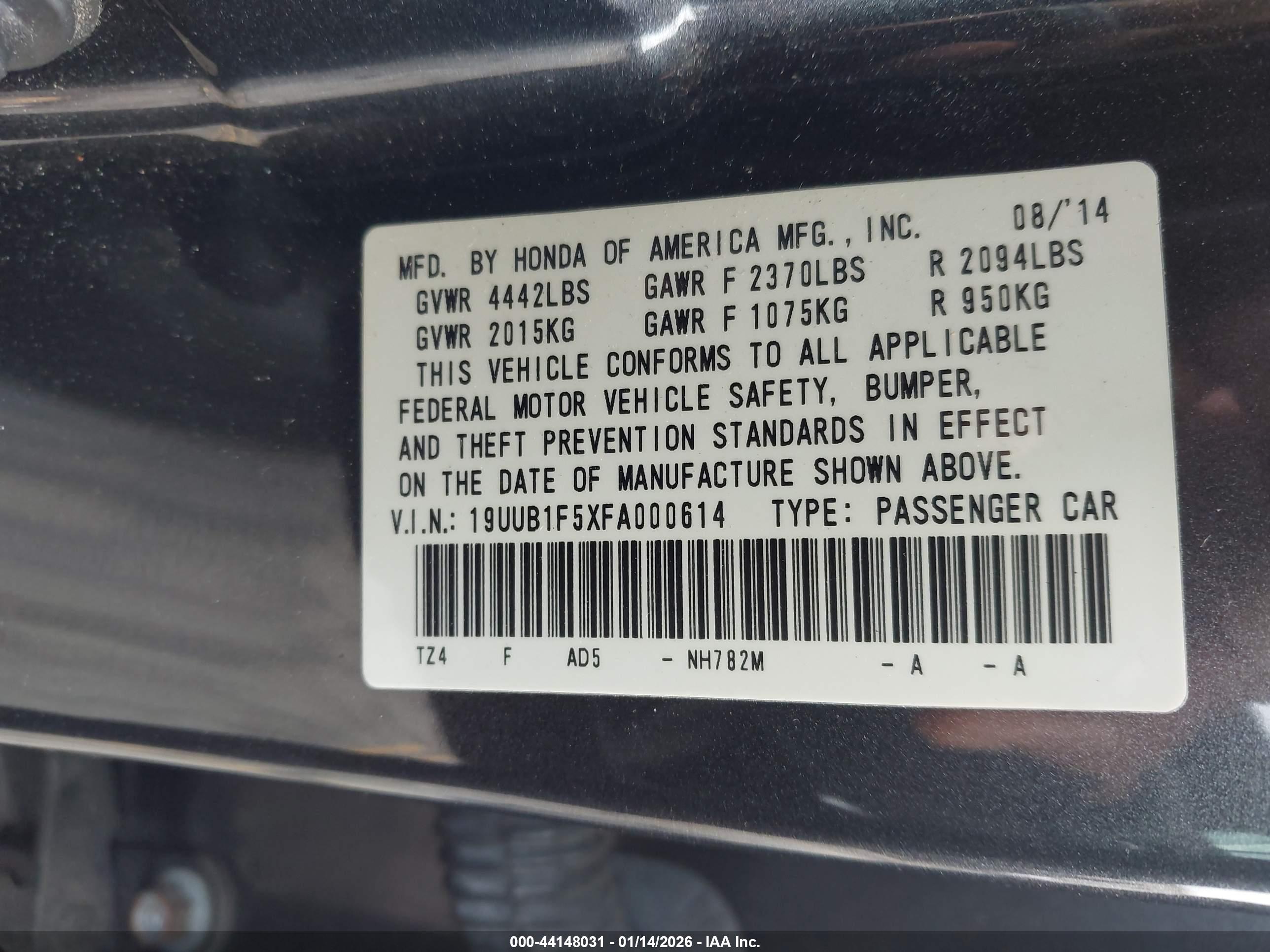 ACURA TLX image 9