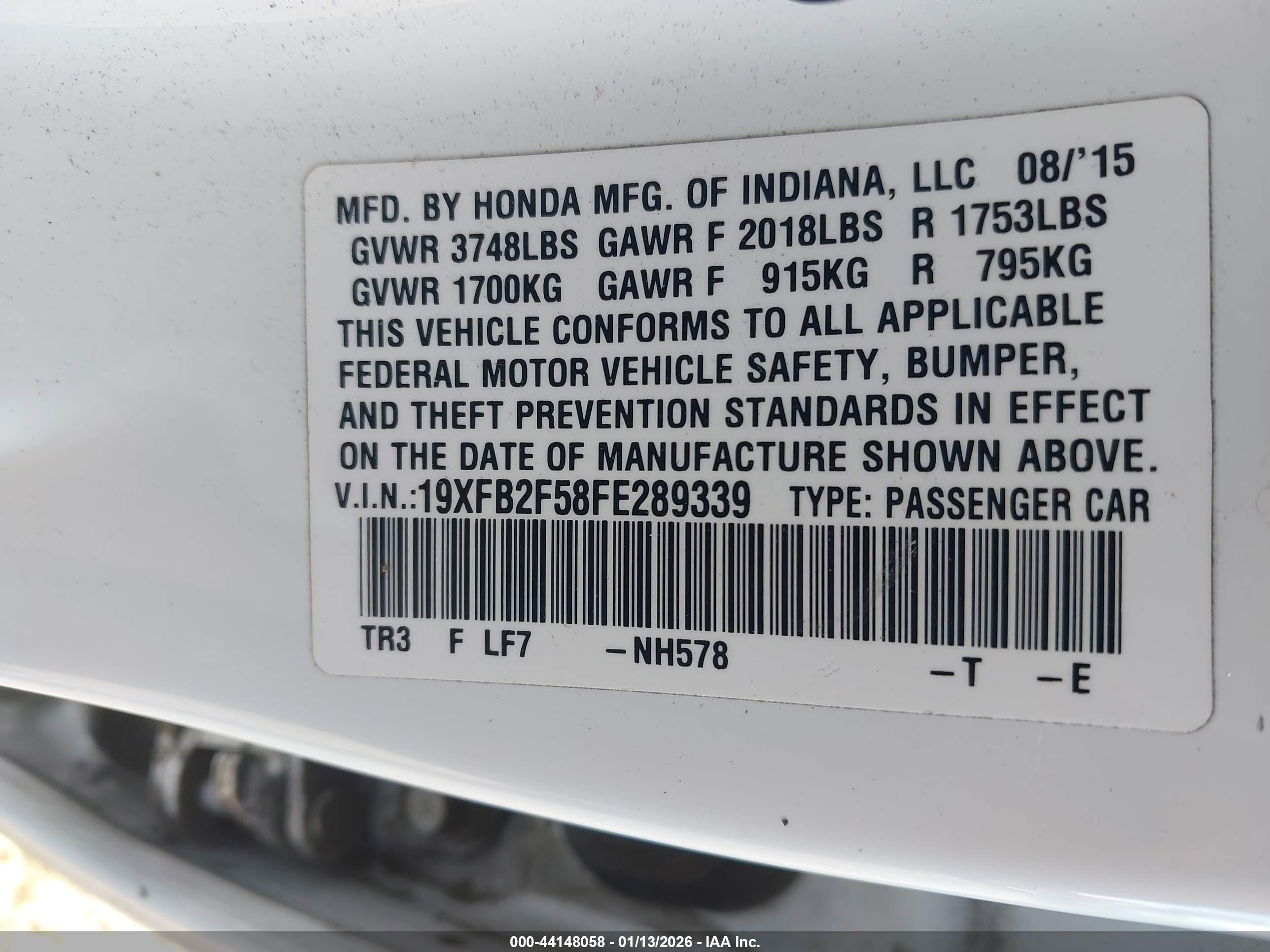 HONDA CIVIC image 9