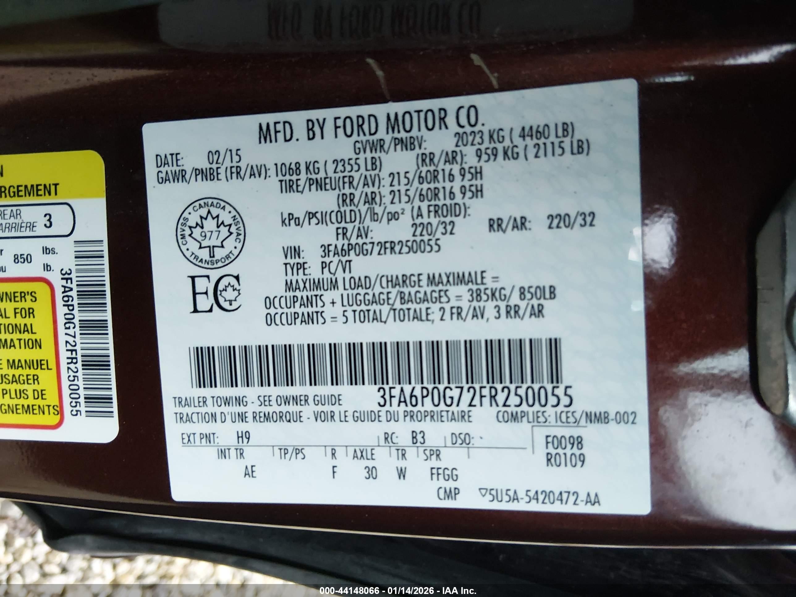 FORD FUSION image 9