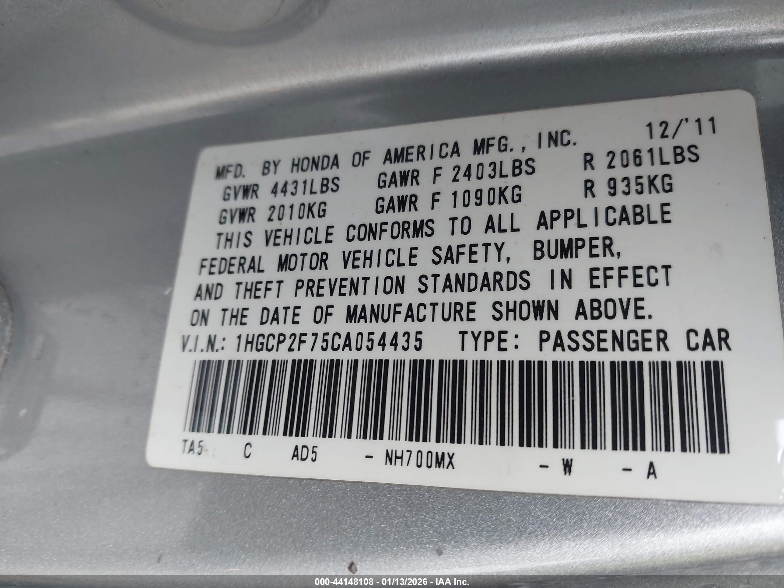 HONDA ACCORD image 9