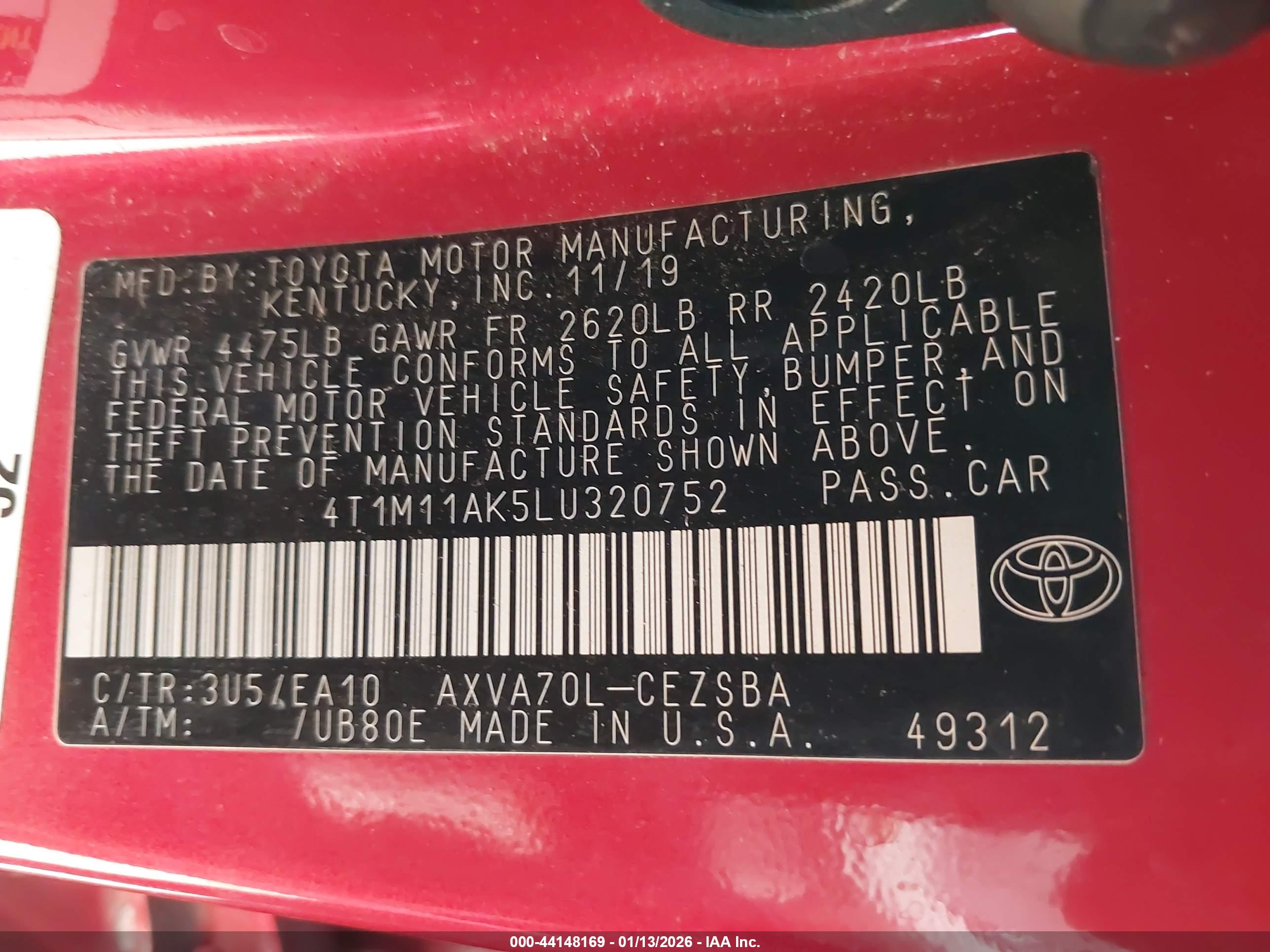 TOYOTA CAMRY image 9