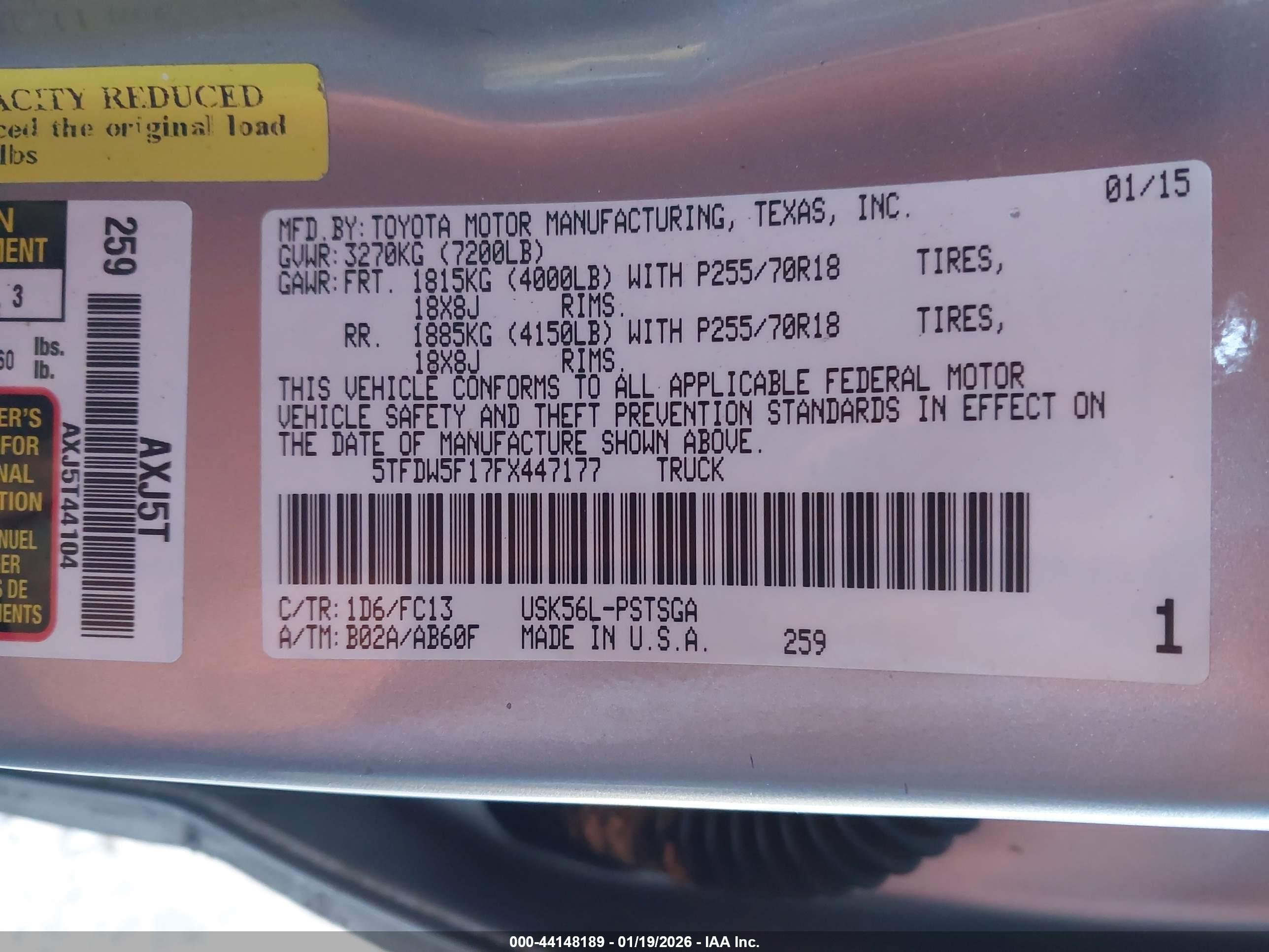 TOYOTA TUNDRA image 9