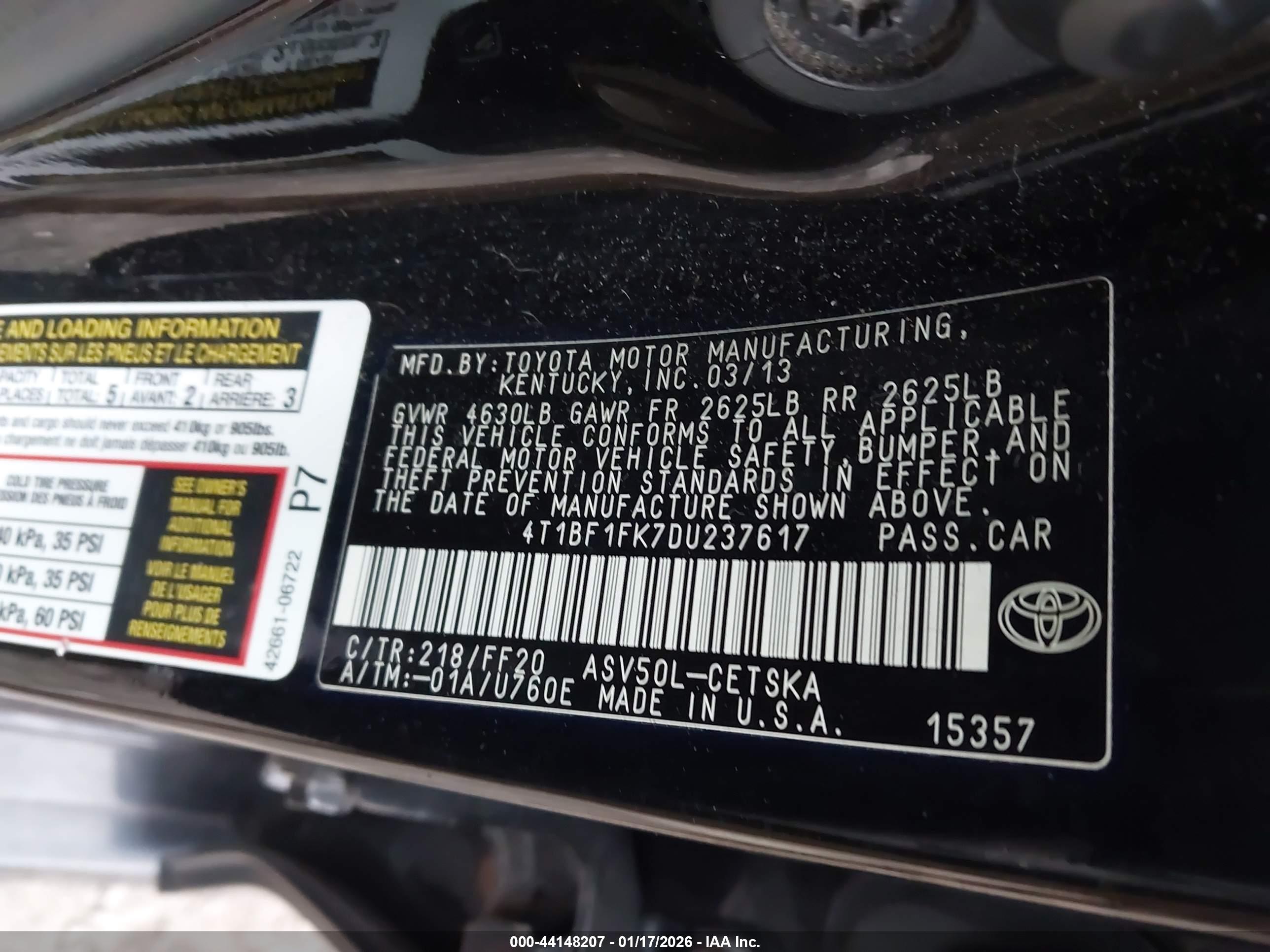 TOYOTA CAMRY image 9