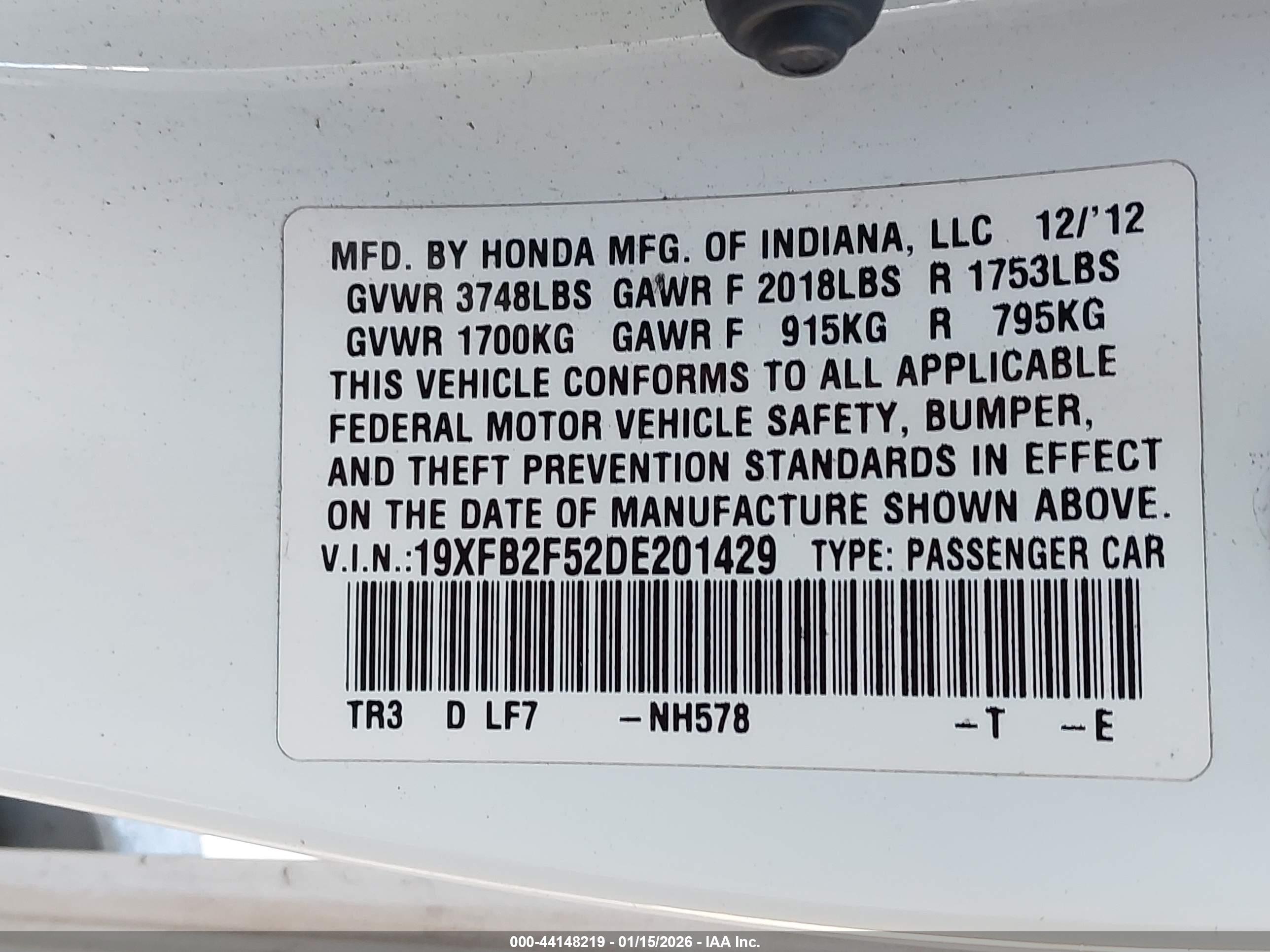 HONDA CIVIC image 9