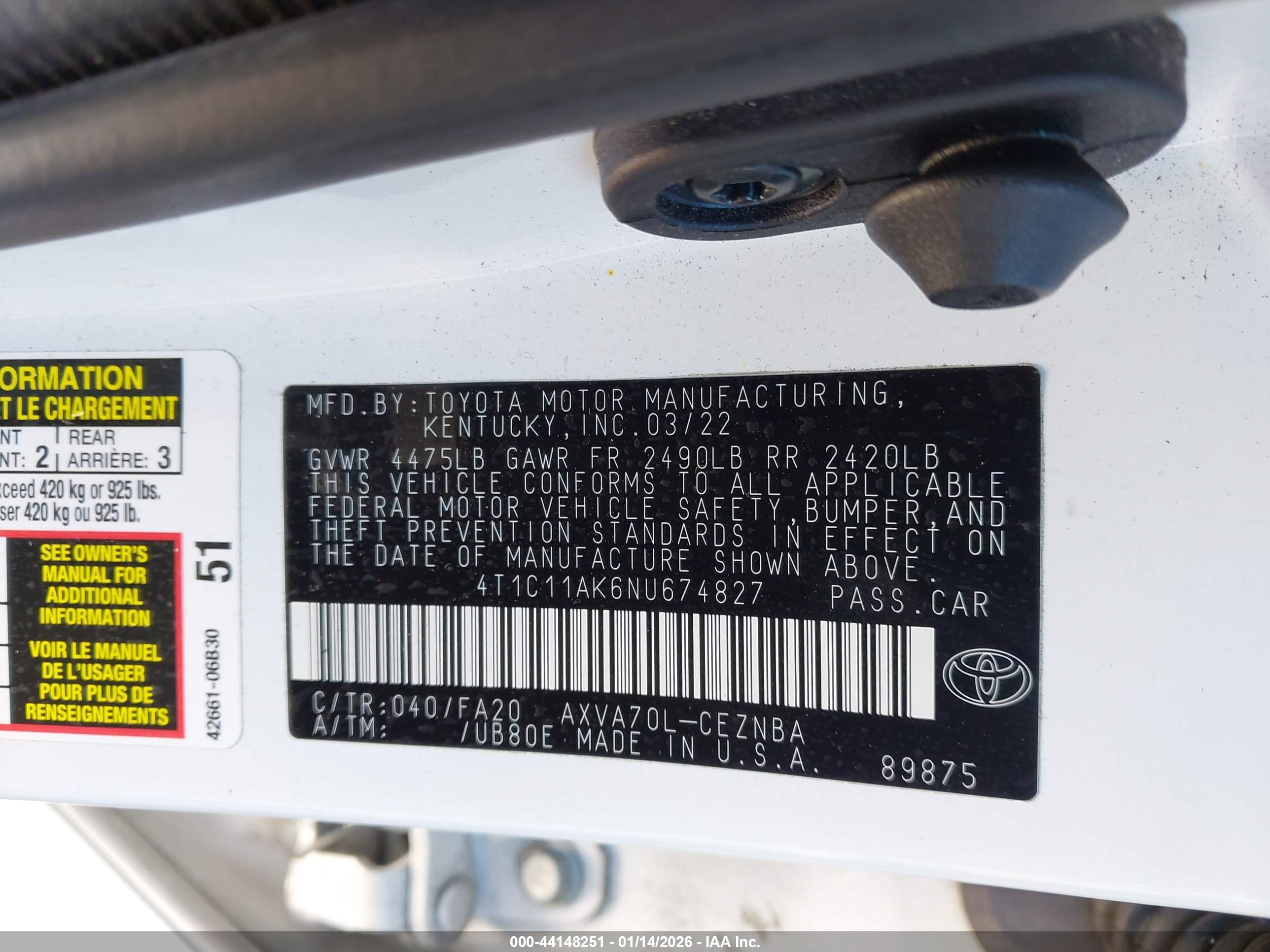TOYOTA CAMRY image 9