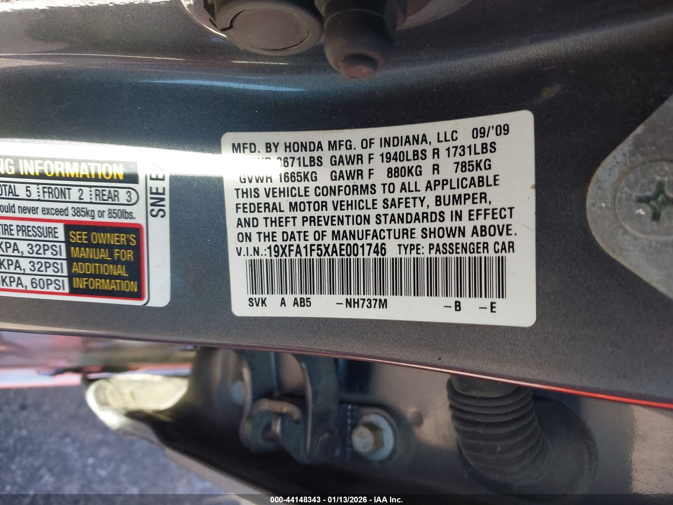 HONDA CIVIC image 9