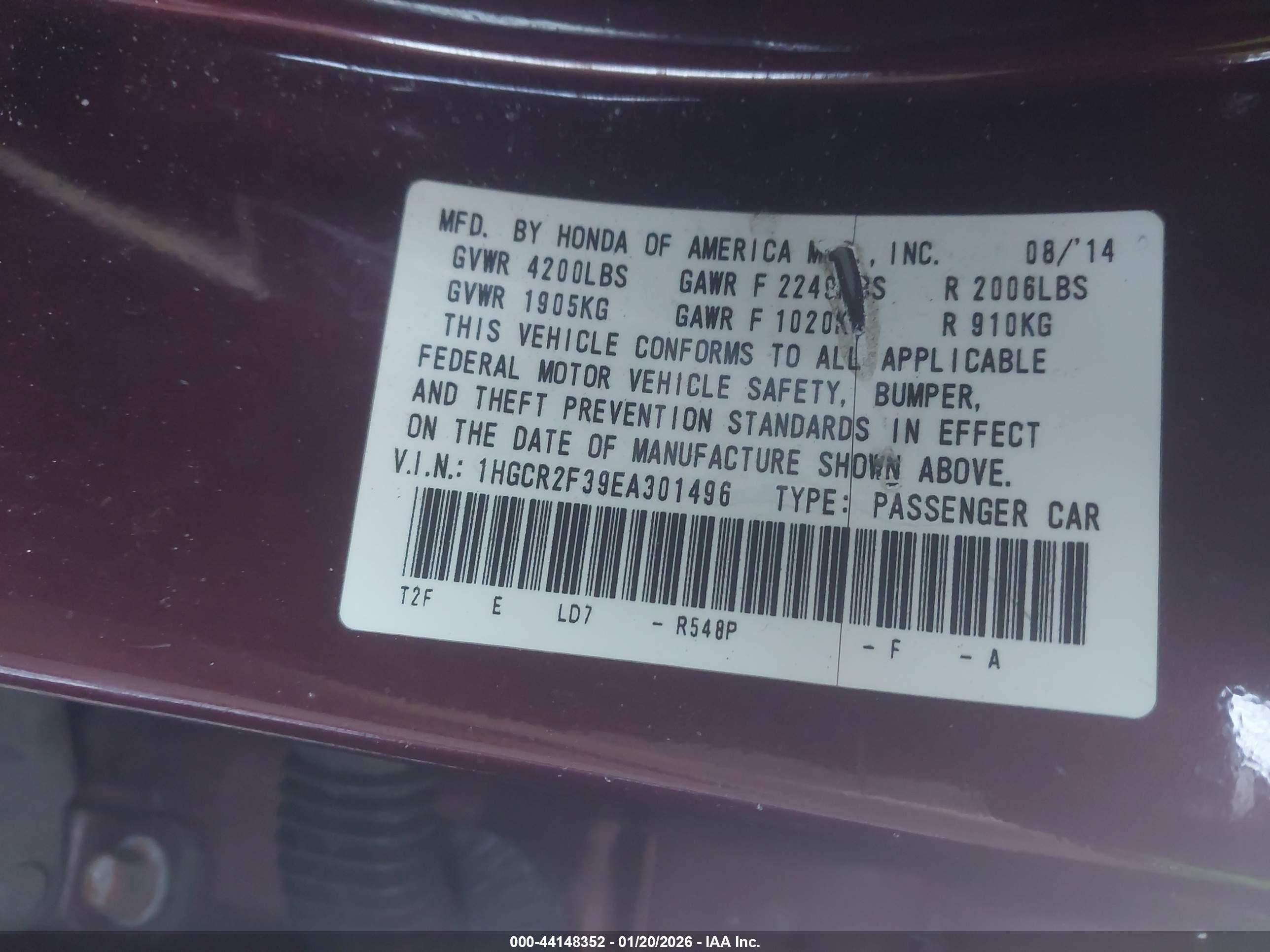 HONDA ACCORD image 9