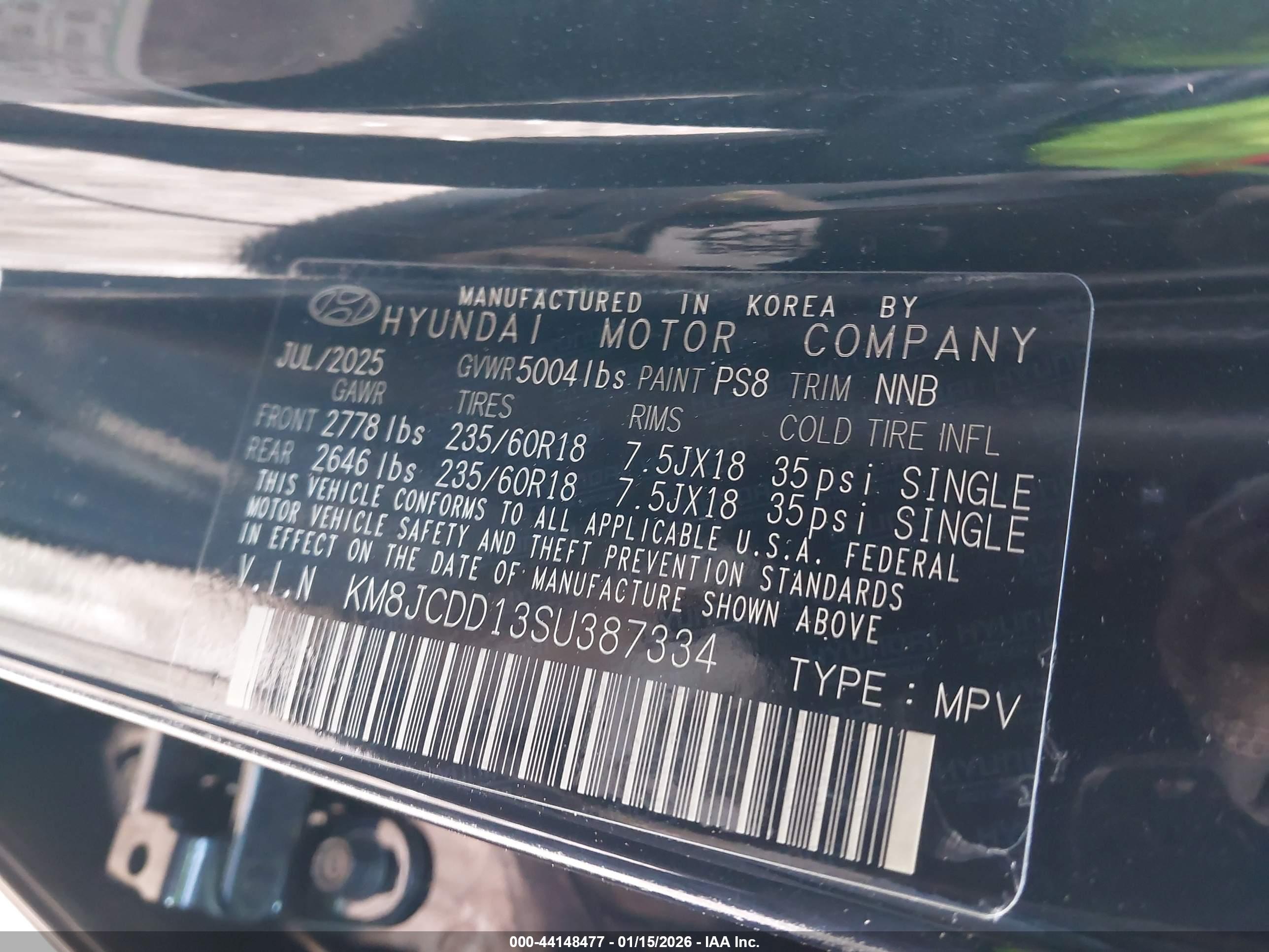 HYUNDAI TUCSON image 9