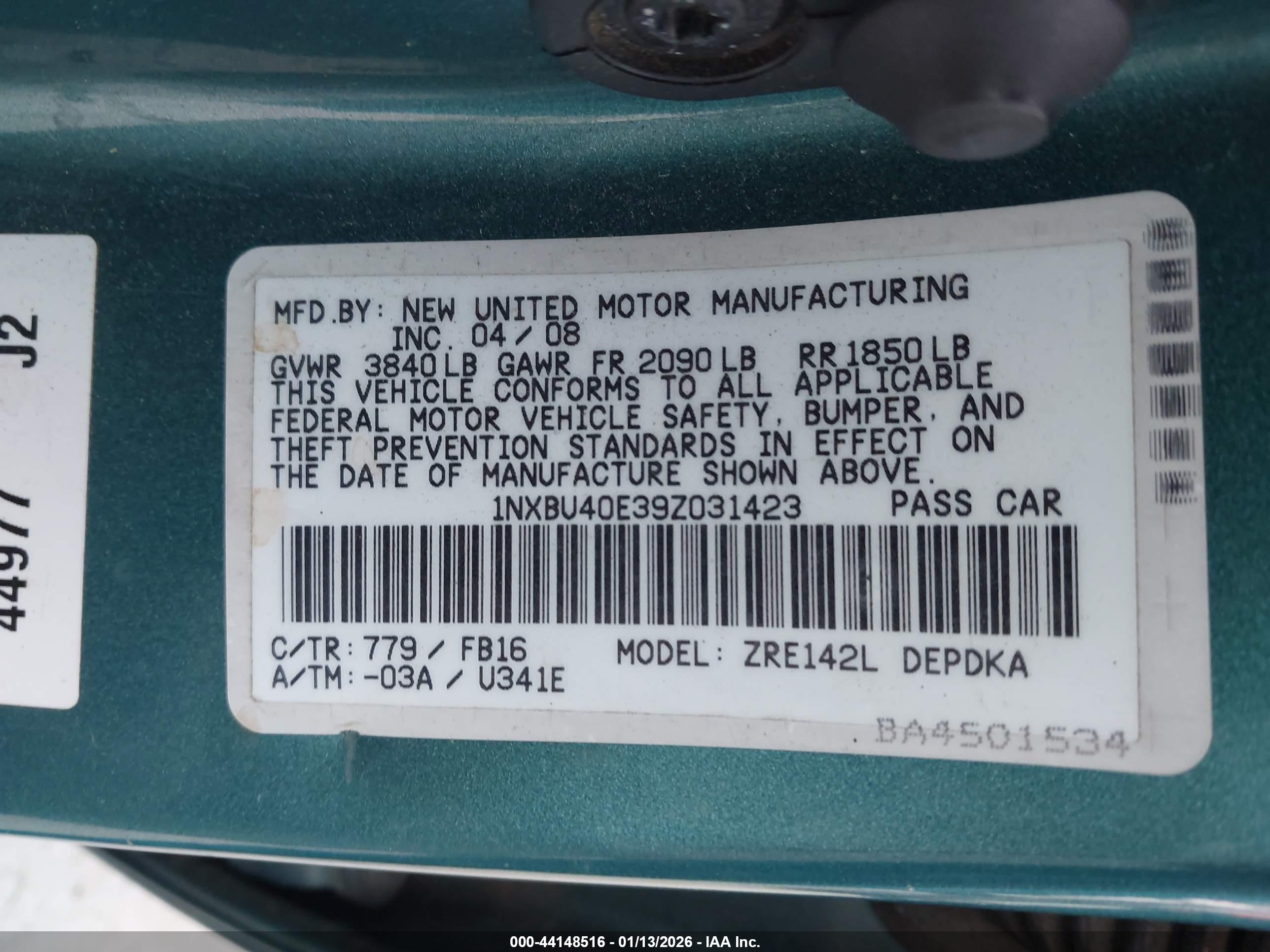 TOYOTA COROLLA image 9