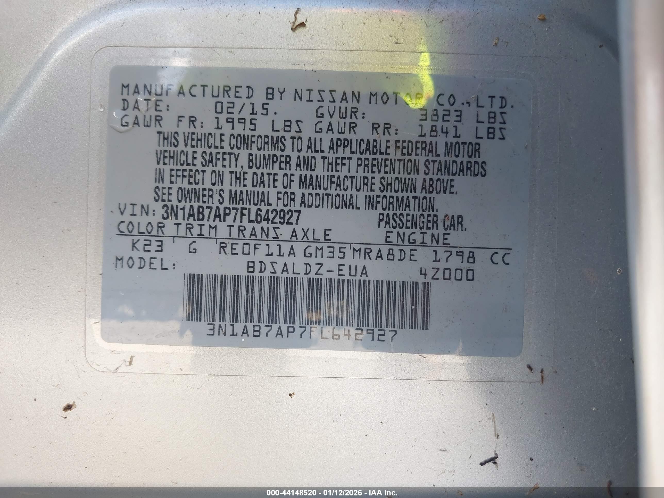 NISSAN SENTRA image 9