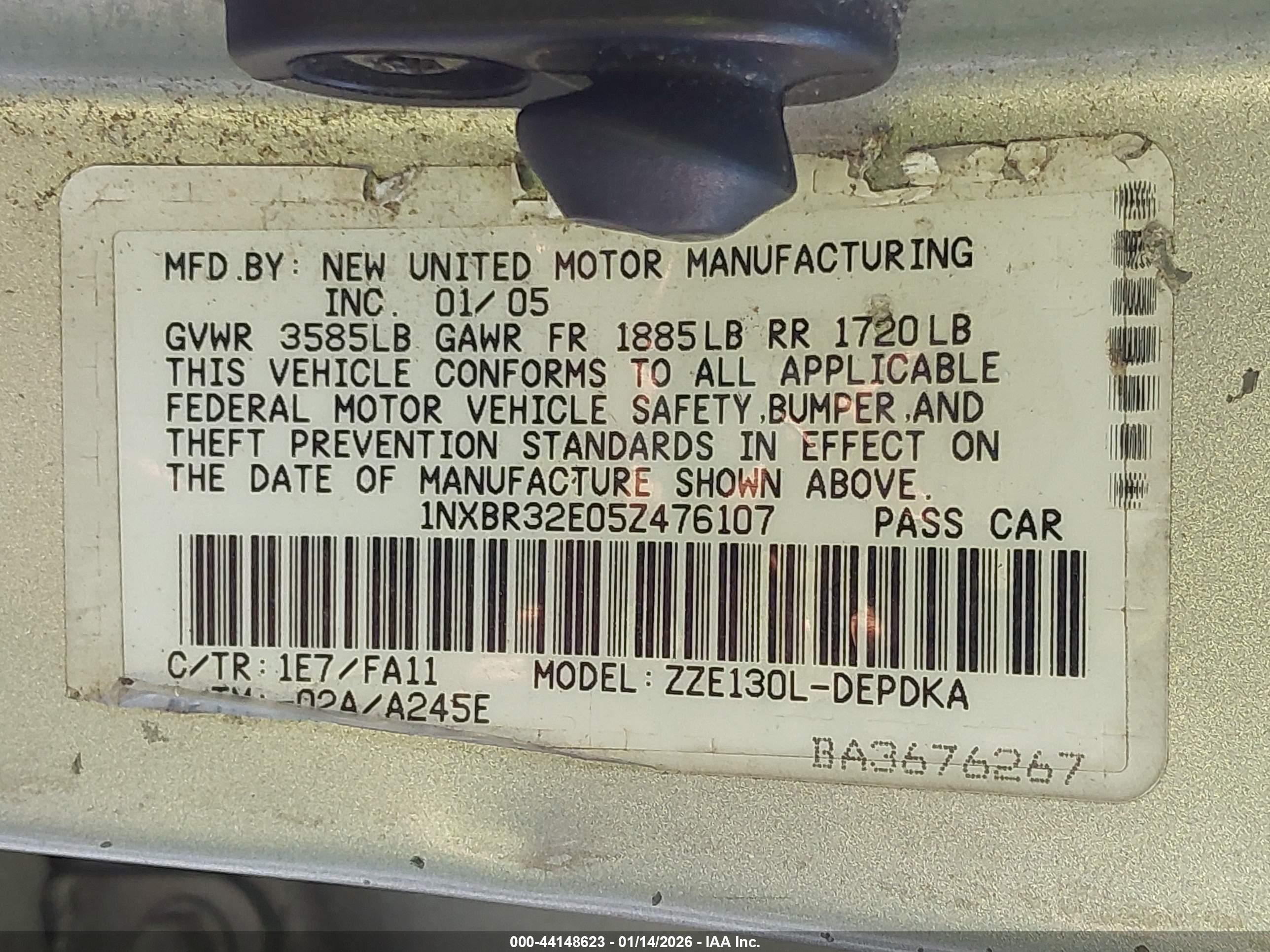 TOYOTA COROLLA image 9