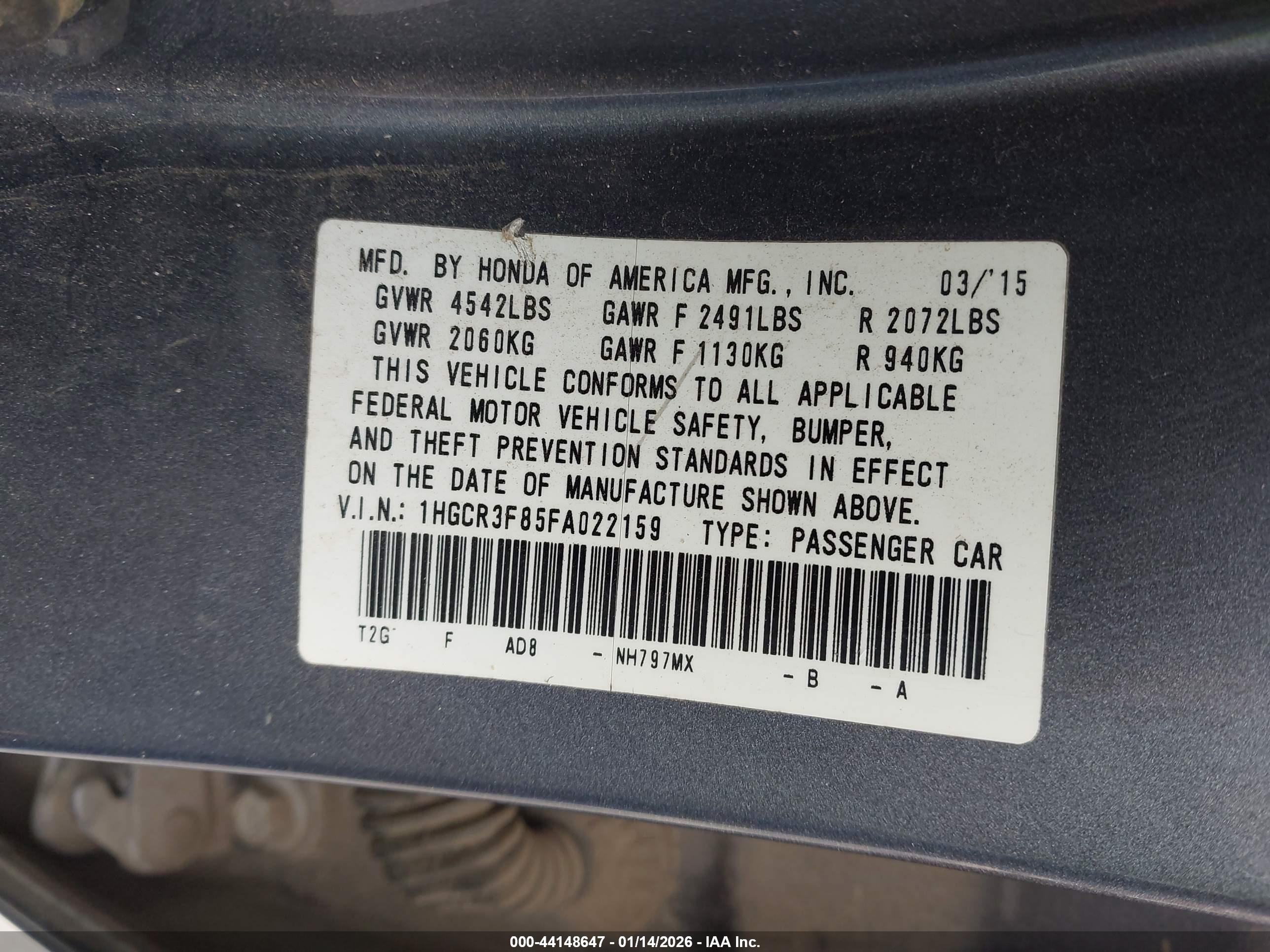 HONDA ACCORD image 9