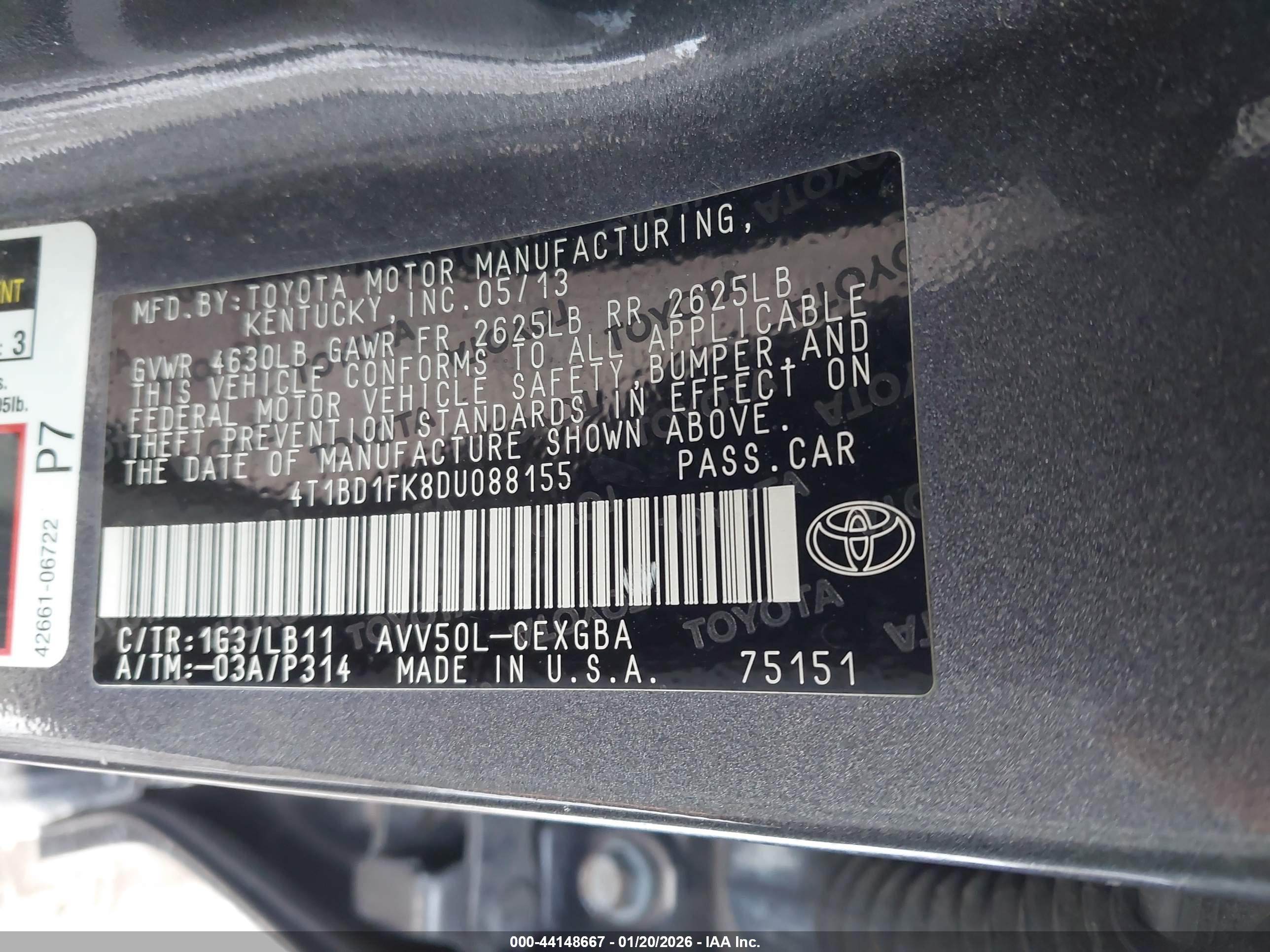 TOYOTA CAMRY image 9