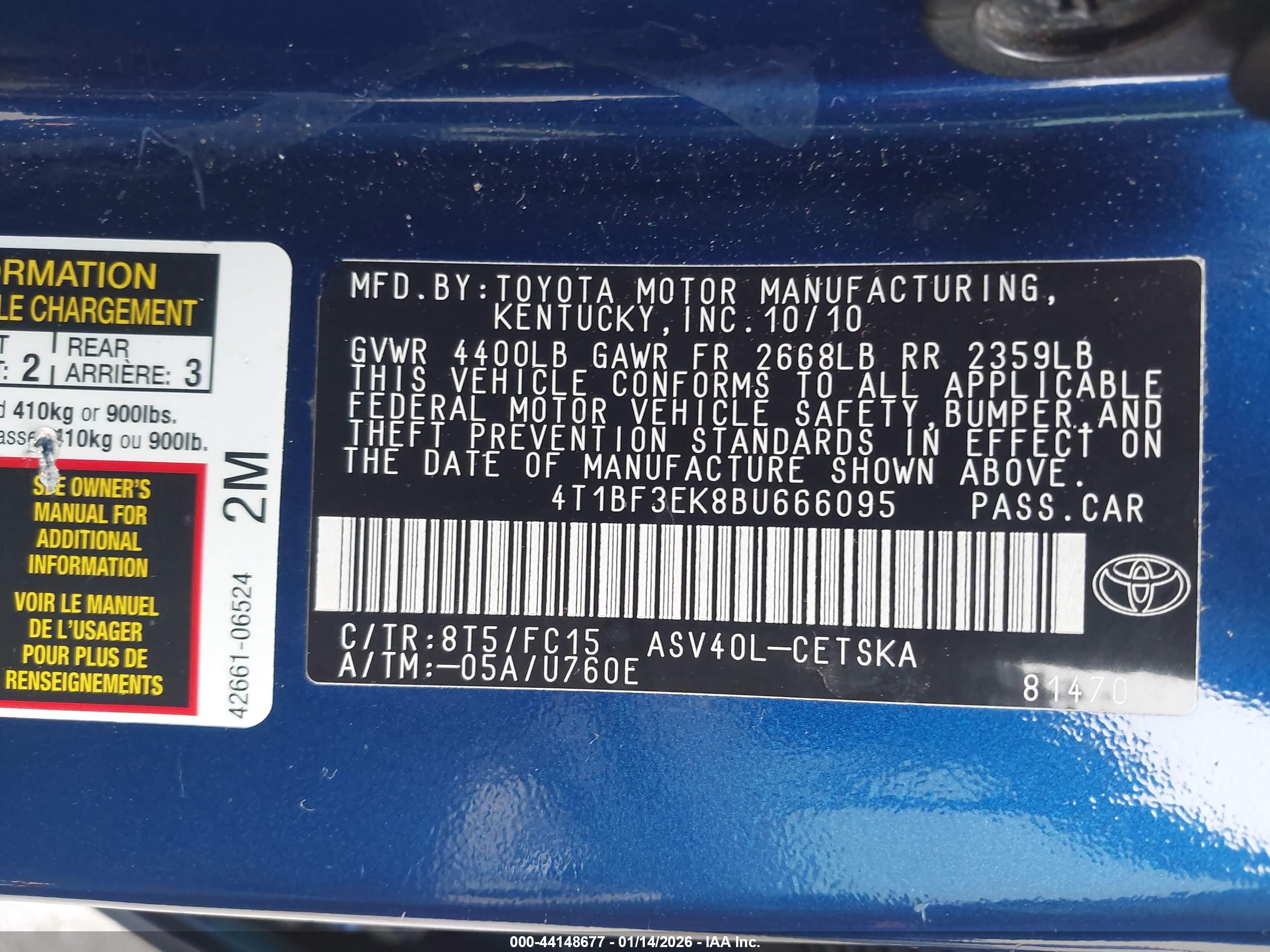 TOYOTA CAMRY image 9