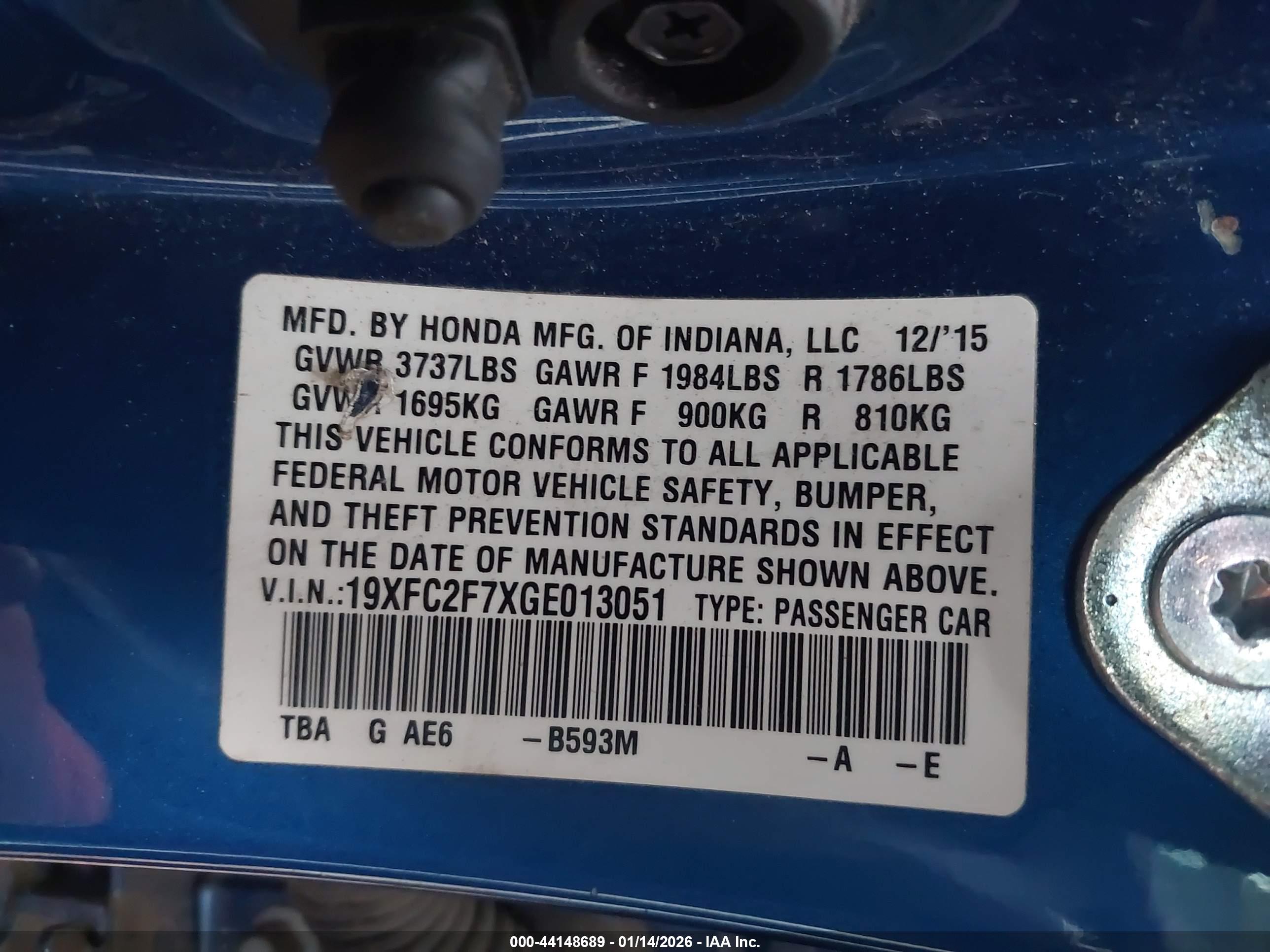 HONDA CIVIC image 9