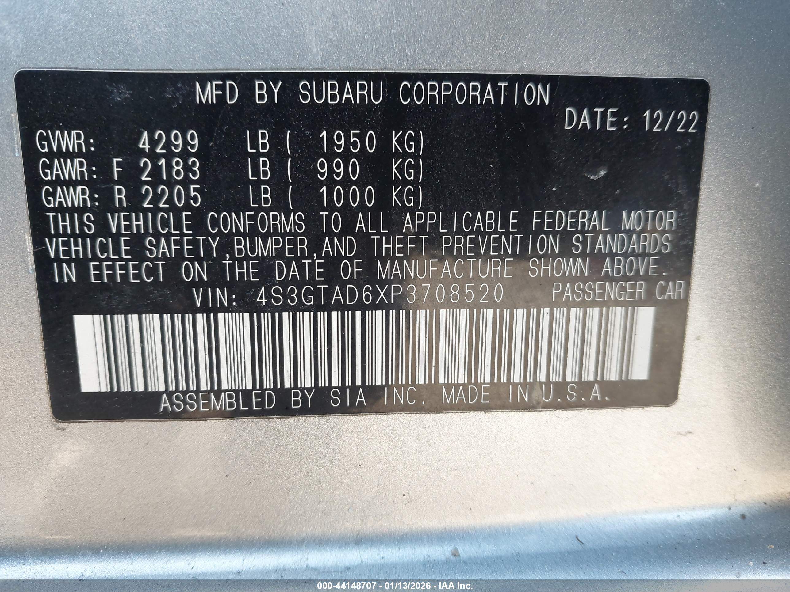 SUBARU IMPREZA image 9