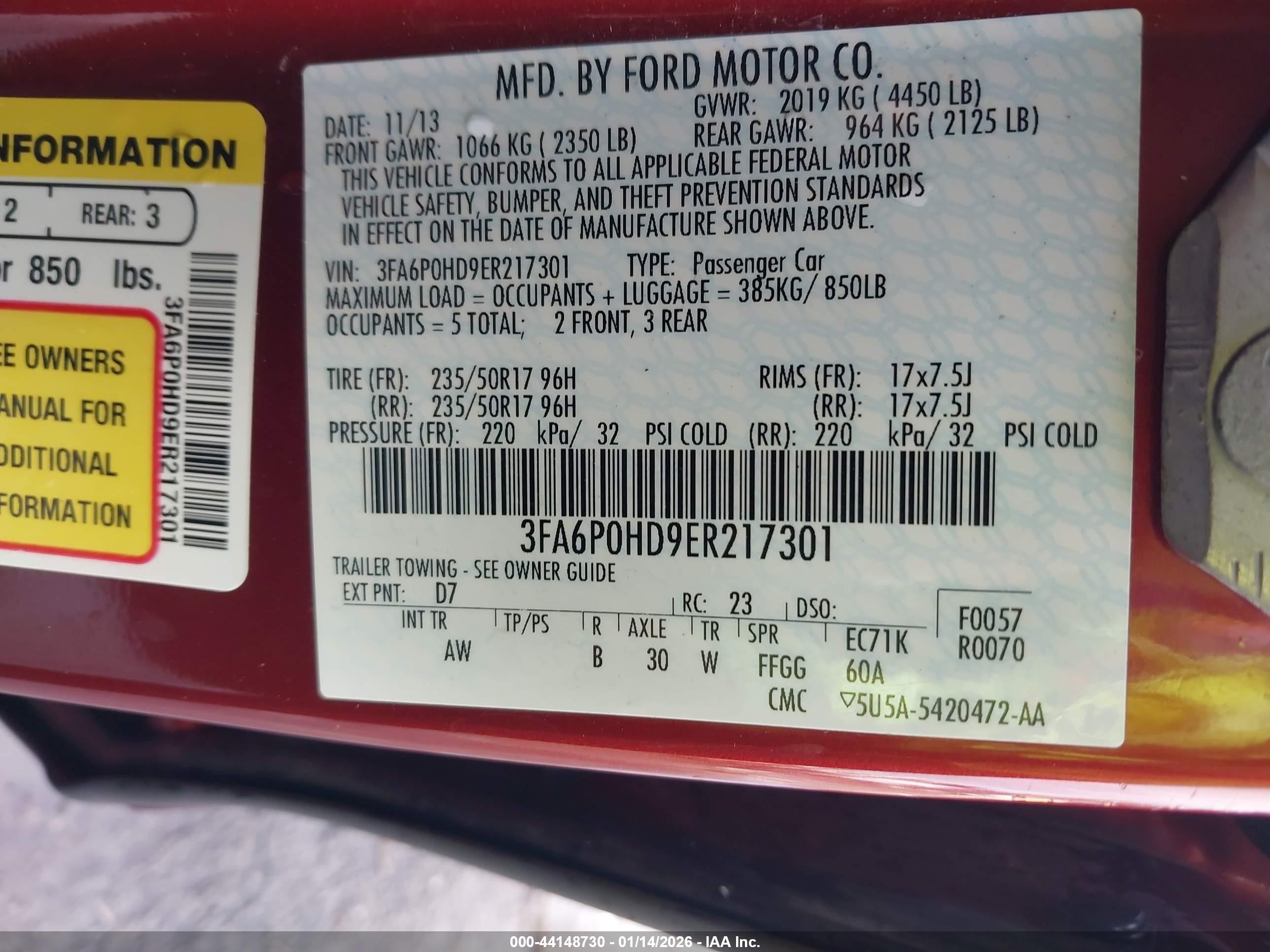 FORD FUSION image 9