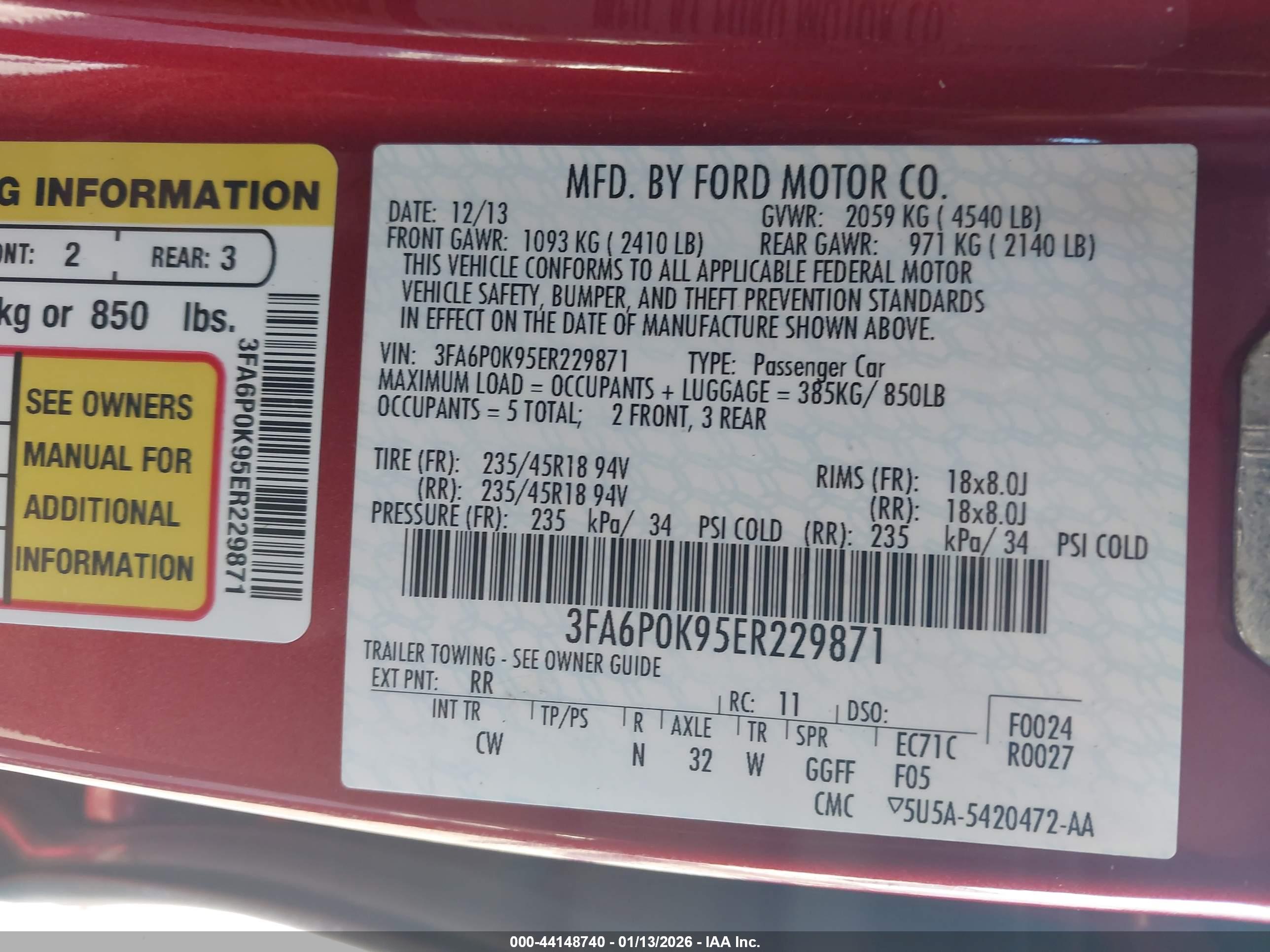FORD FUSION image 9