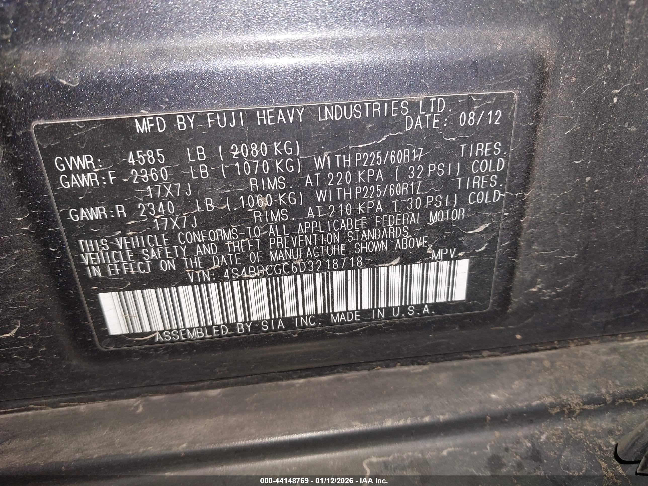 SUBARU OUTBACK image 9