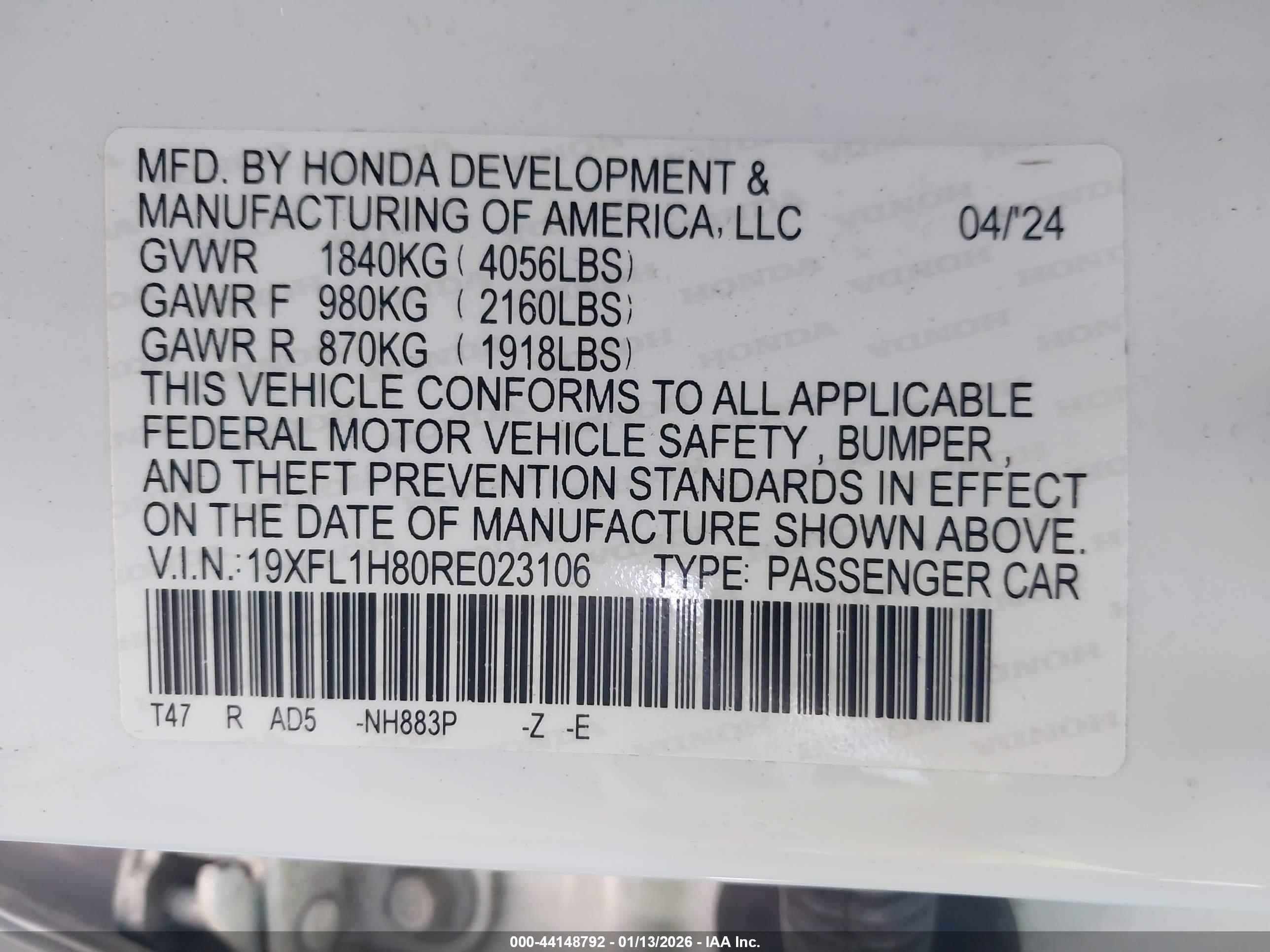 HONDA CIVIC image 9