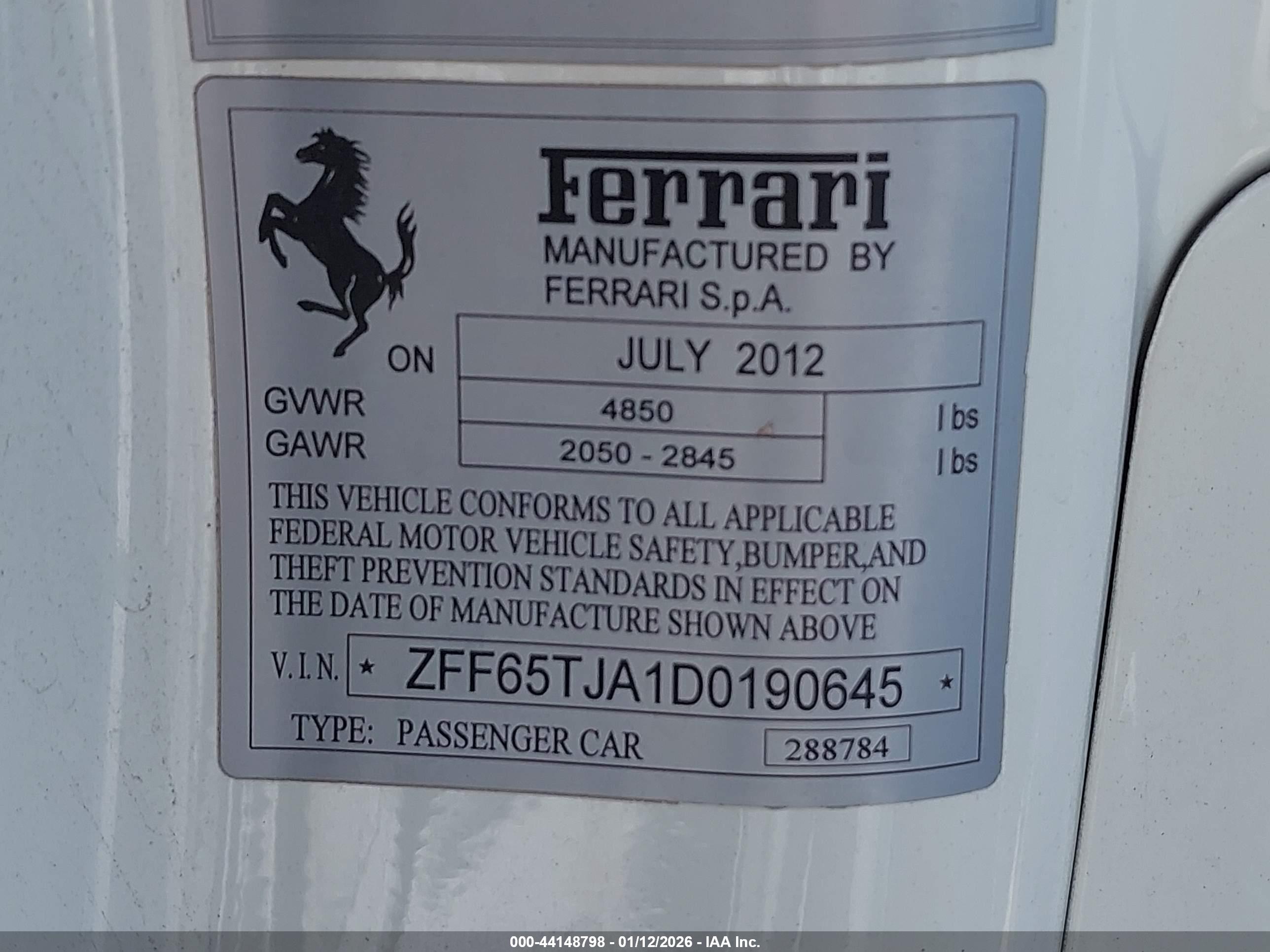 FERRARI CALIFORNIA image 9