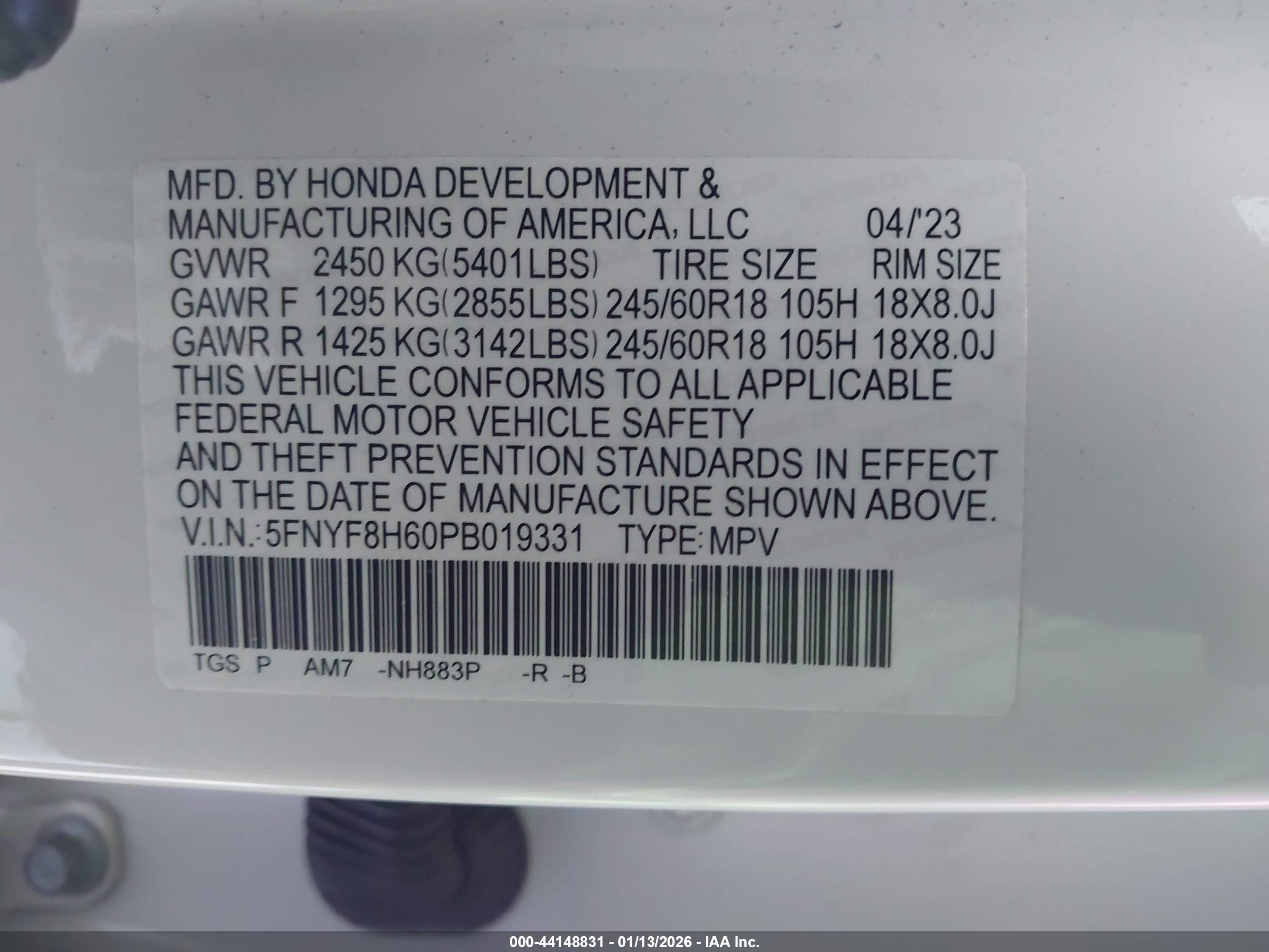 HONDA PASSPORT image 9