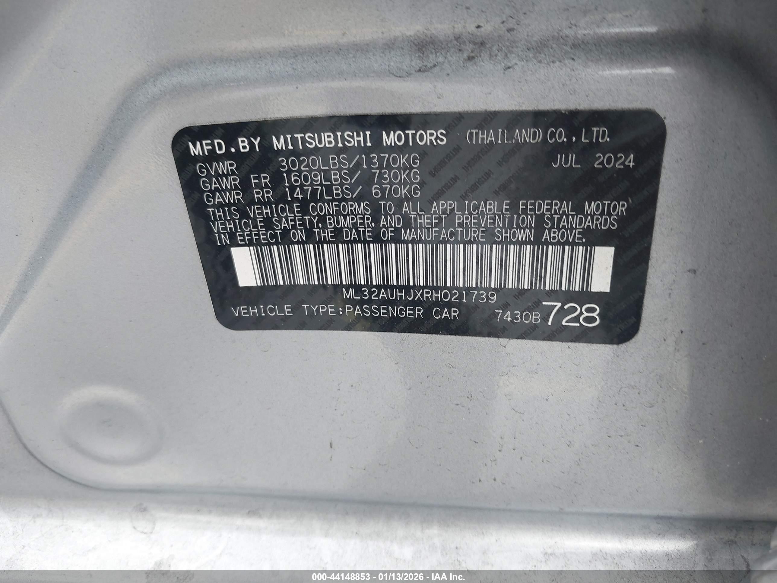 MITSUBISHI MIRAGE image 9