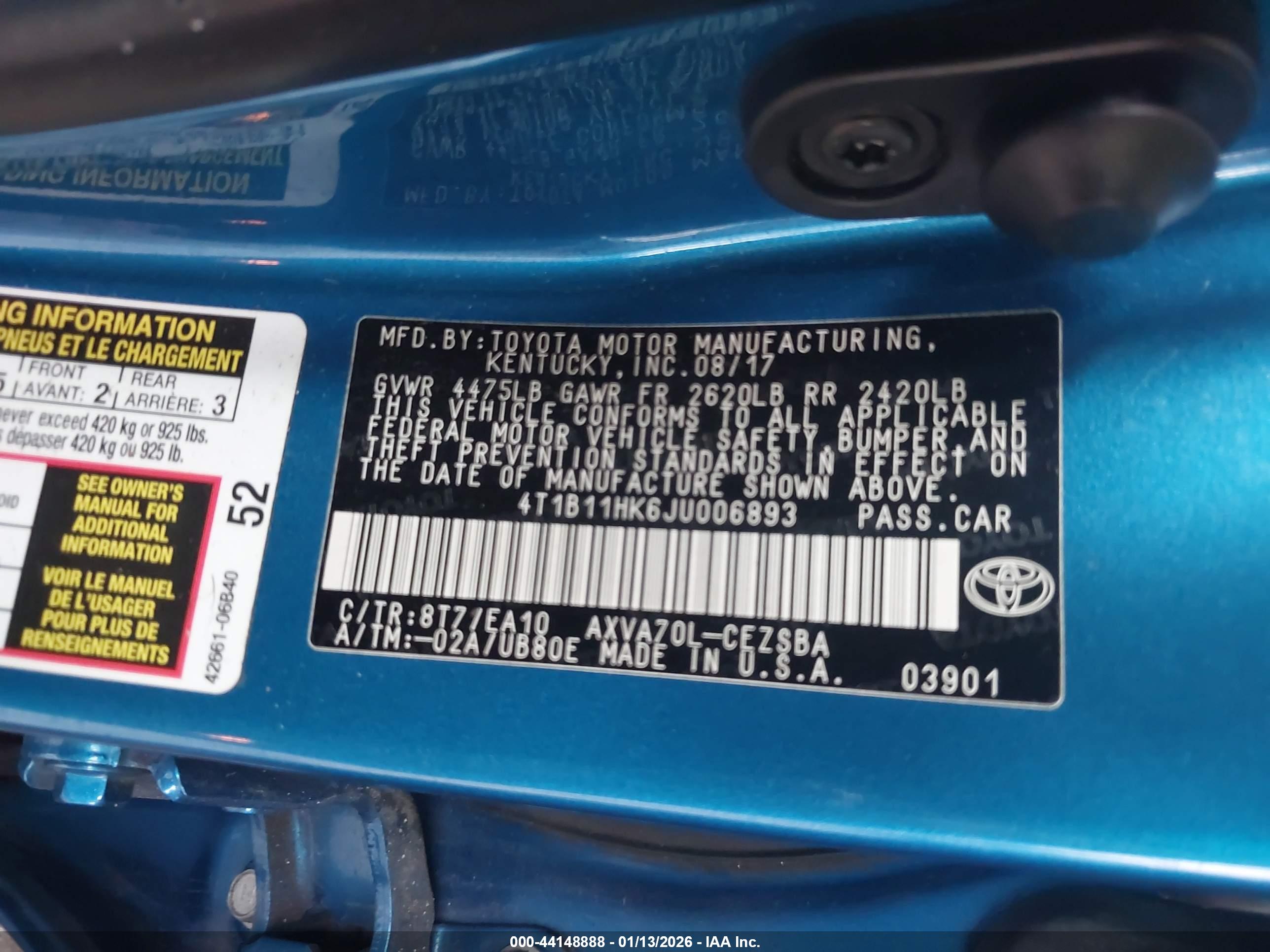 TOYOTA CAMRY image 9