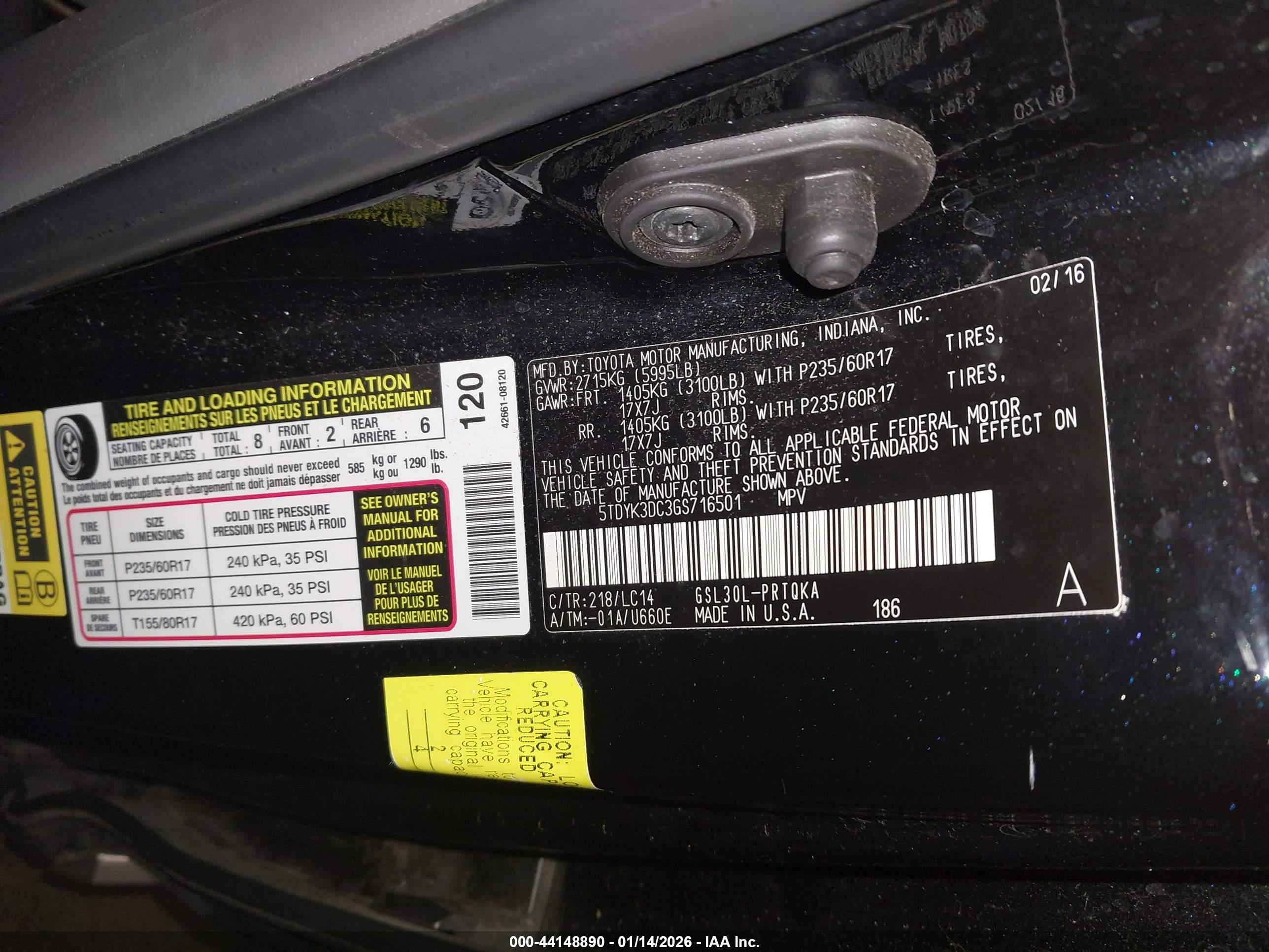 TOYOTA SIENNA image 9