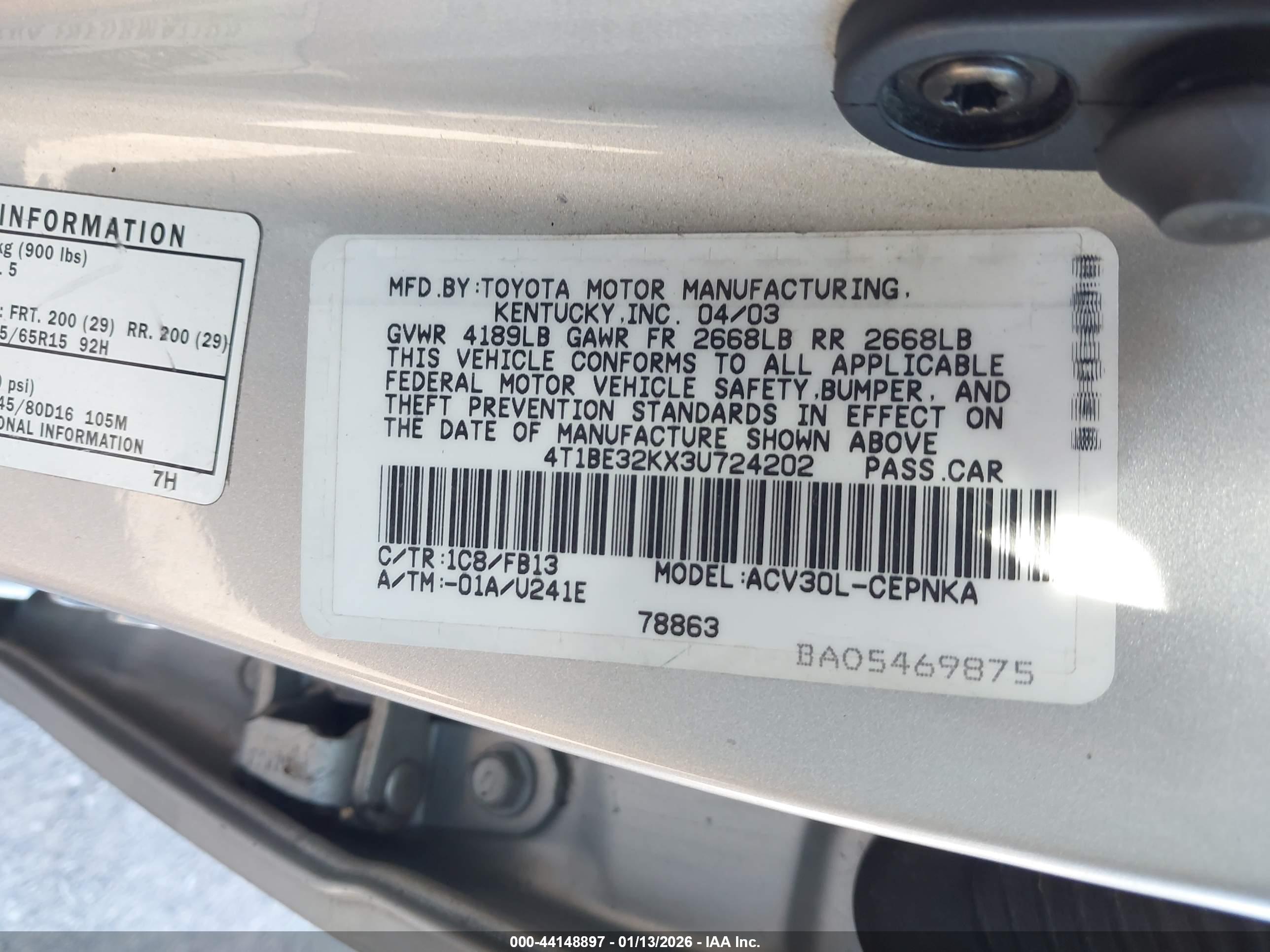 TOYOTA CAMRY image 9