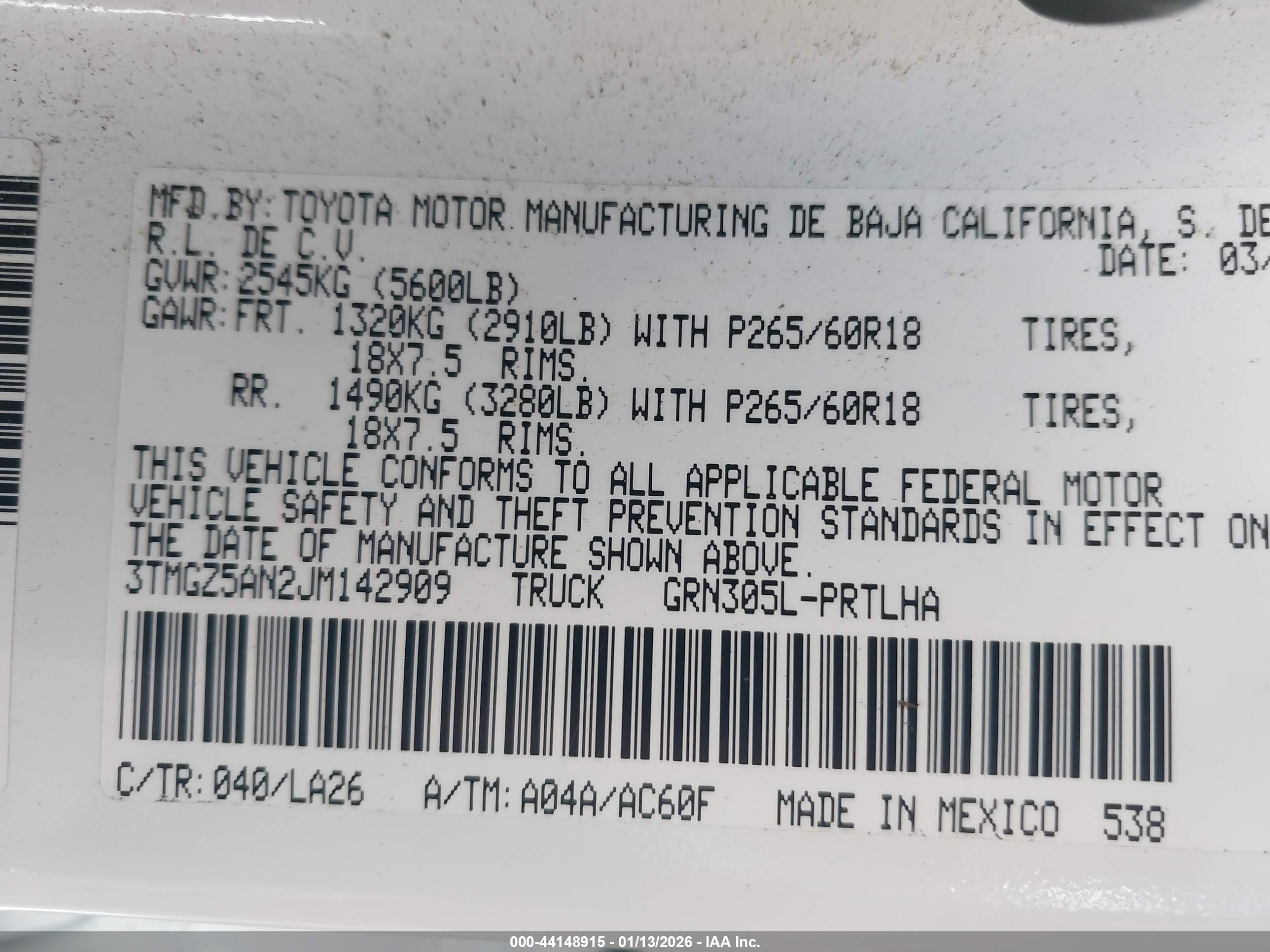 TOYOTA TACOMA image 9