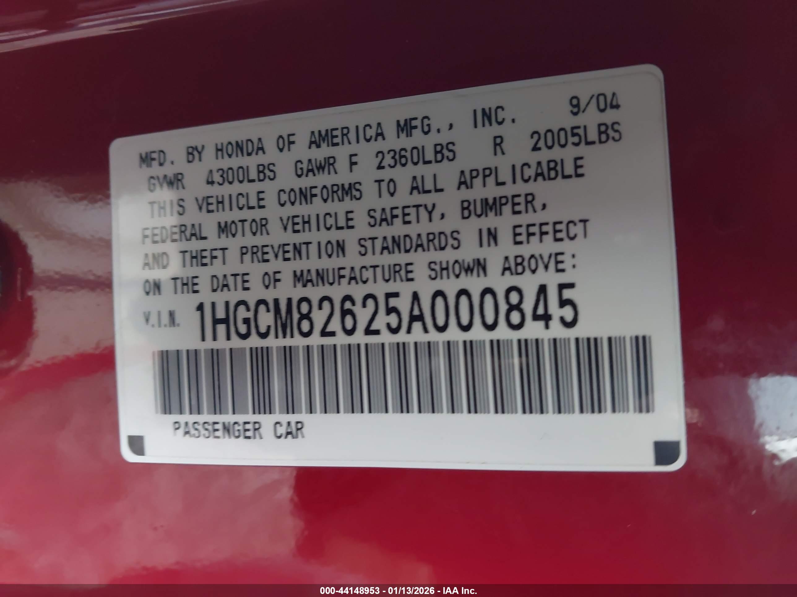 HONDA ACCORD image 9