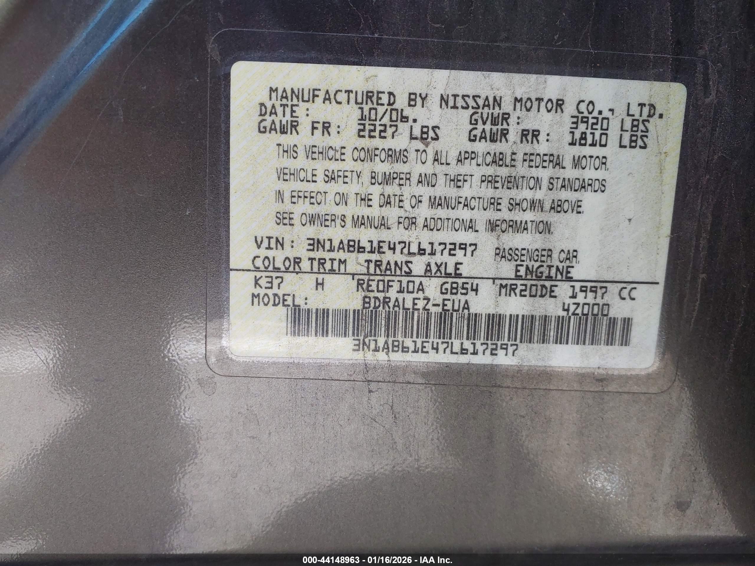 NISSAN SENTRA image 9