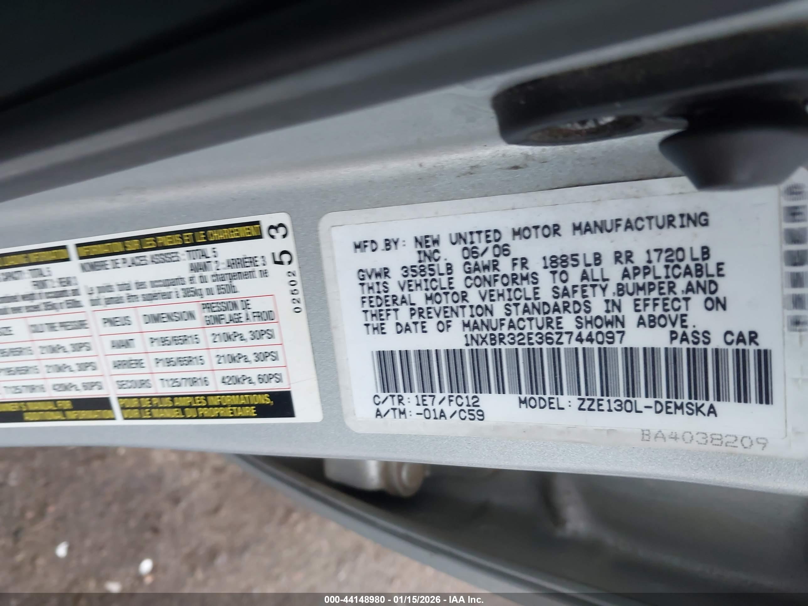 TOYOTA COROLLA image 9