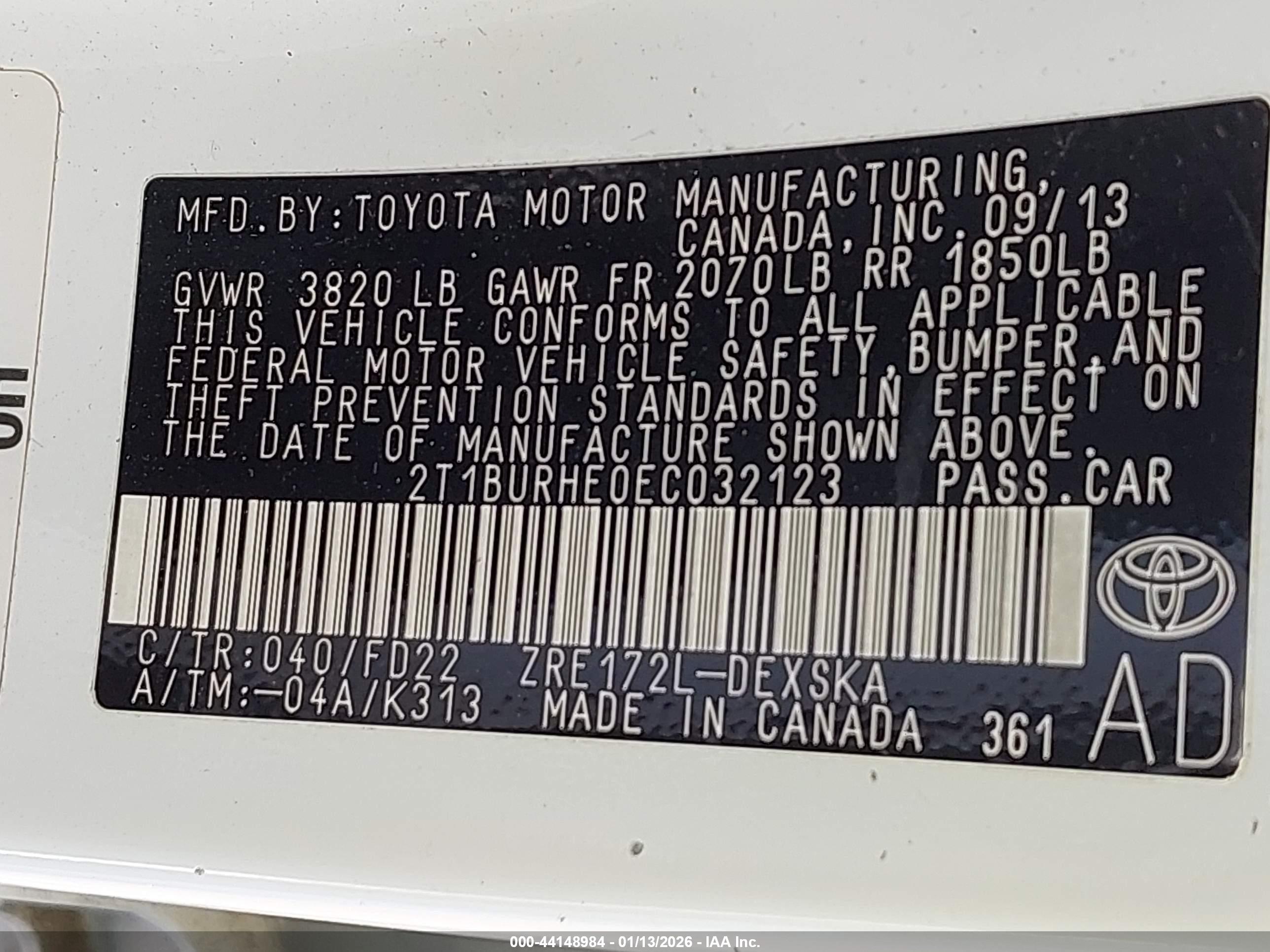 TOYOTA COROLLA image 9