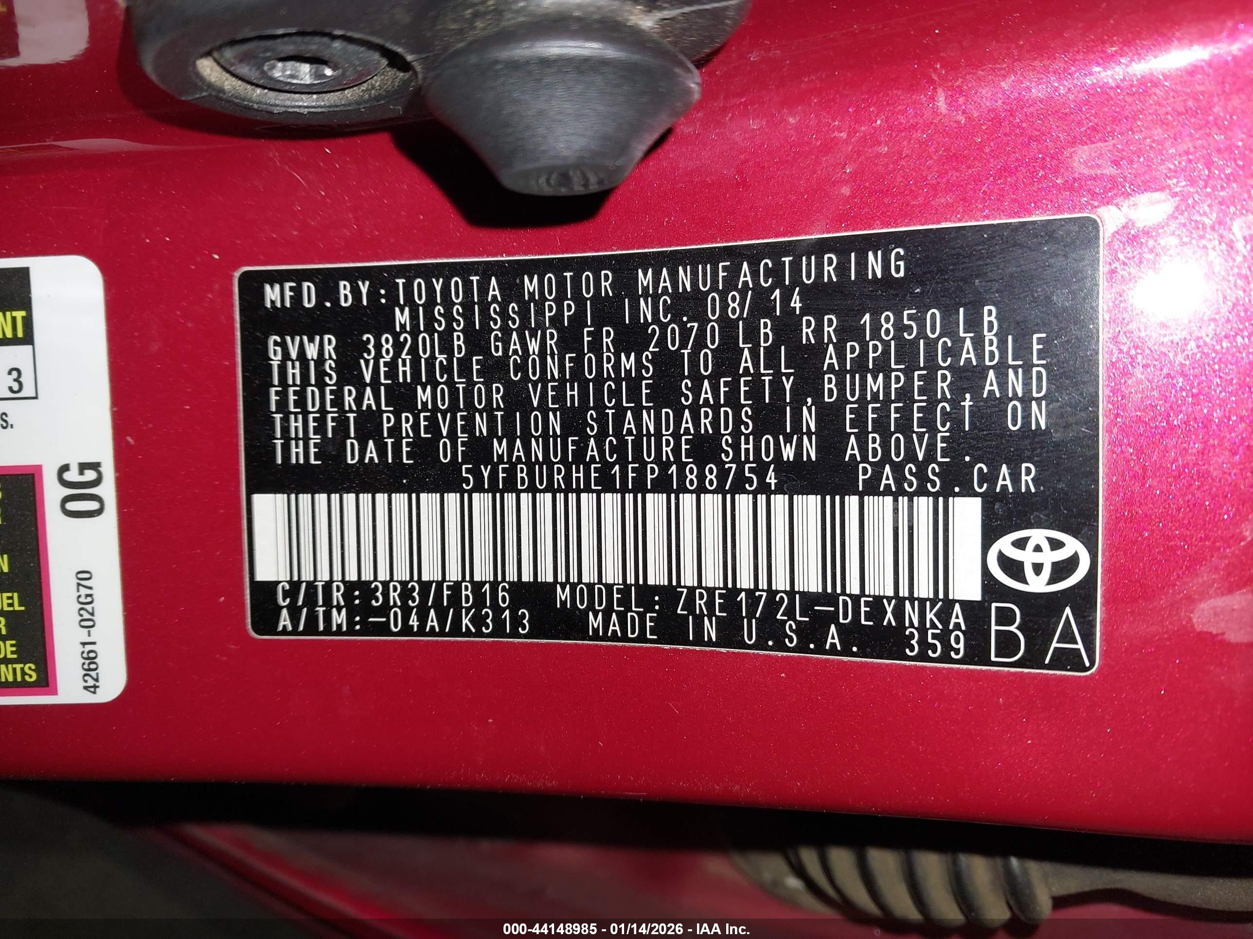 TOYOTA COROLLA image 9
