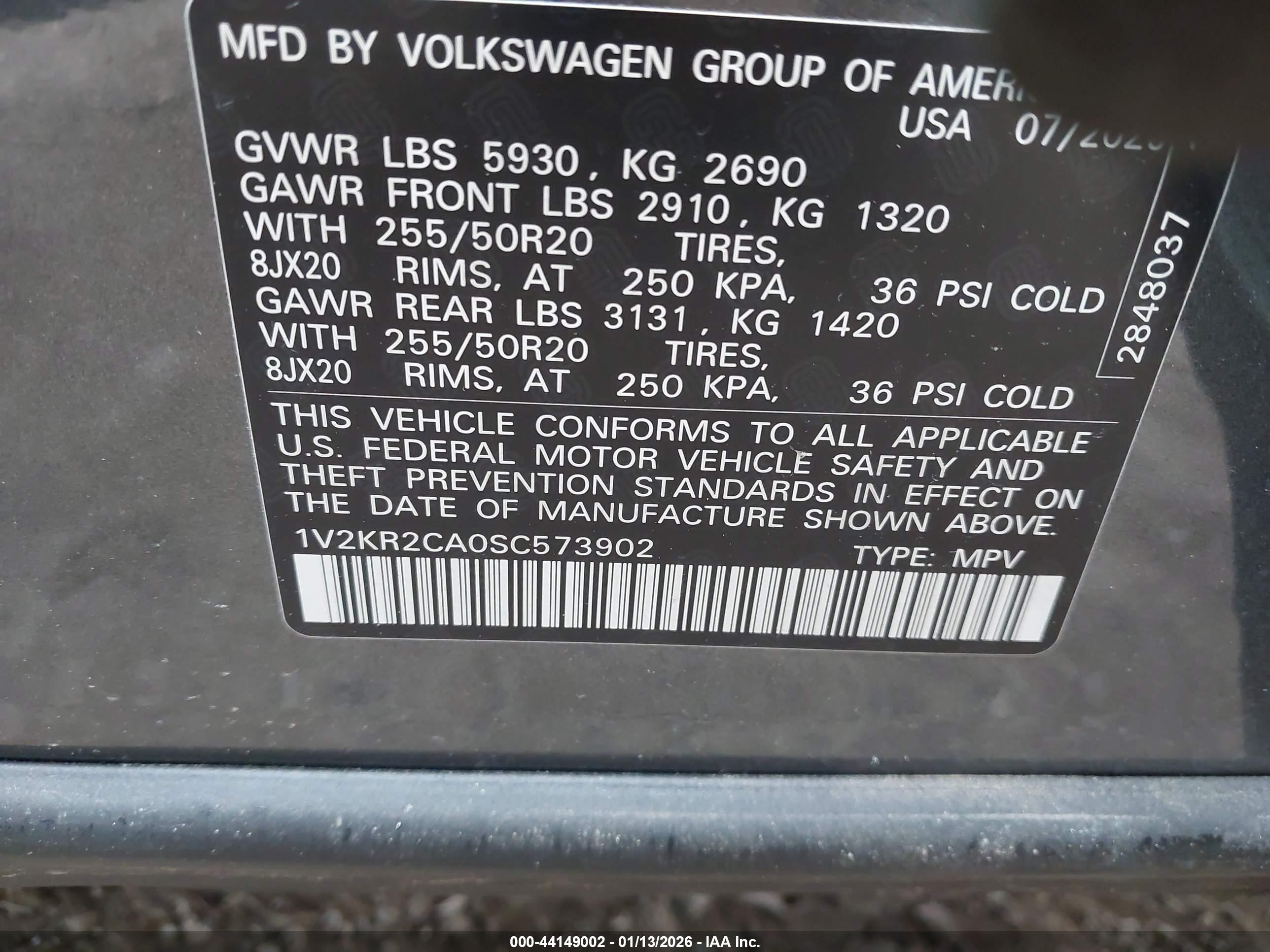 VOLKSWAGEN ATLAS image 9