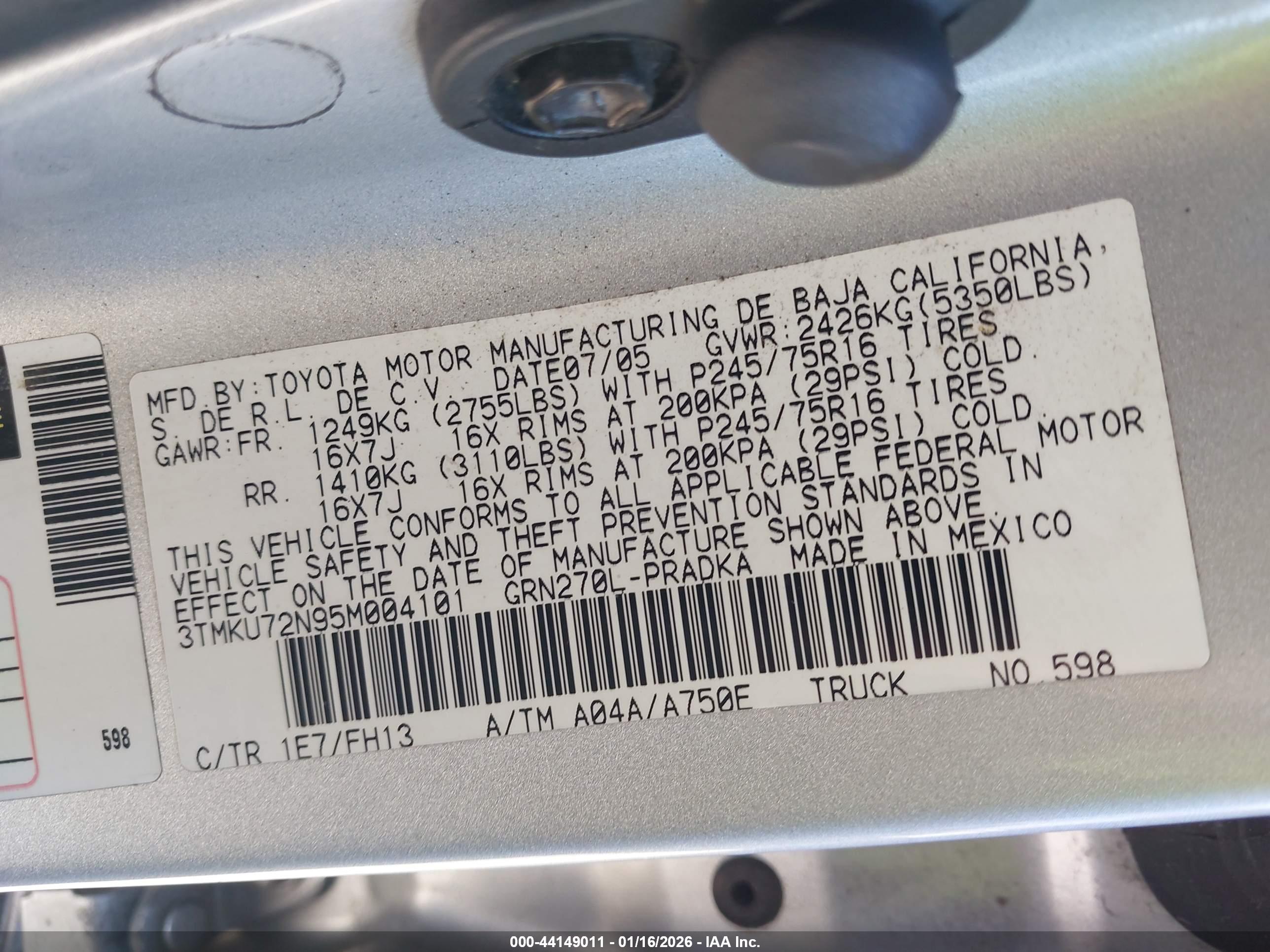 TOYOTA TACOMA image 9
