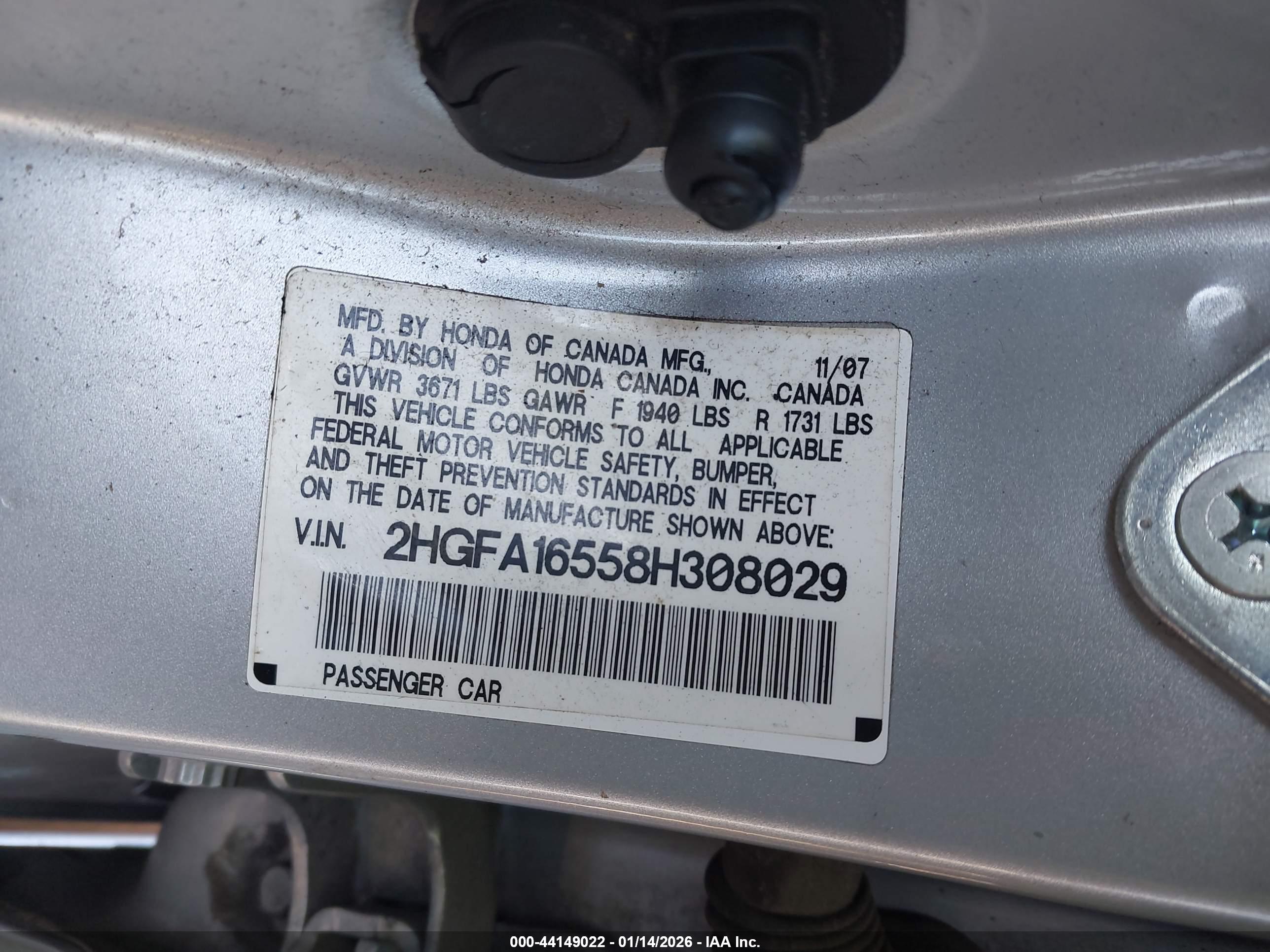 HONDA CIVIC image 9