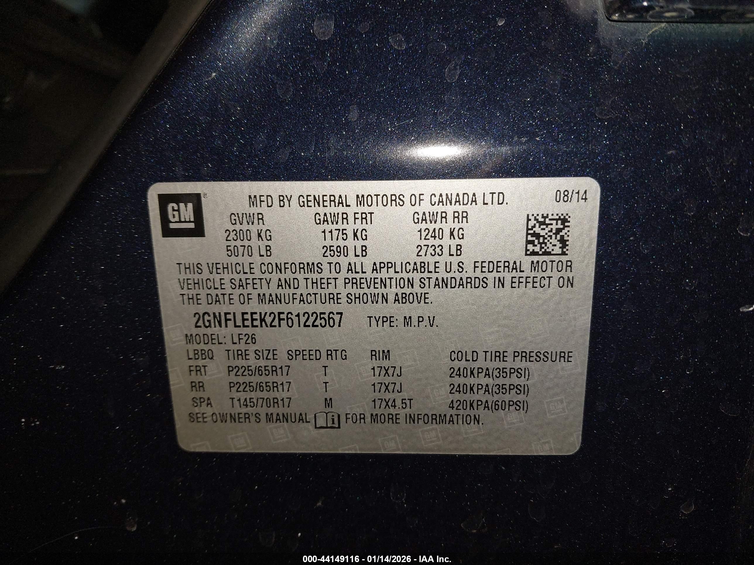 CHEVROLET EQUINOX image 9