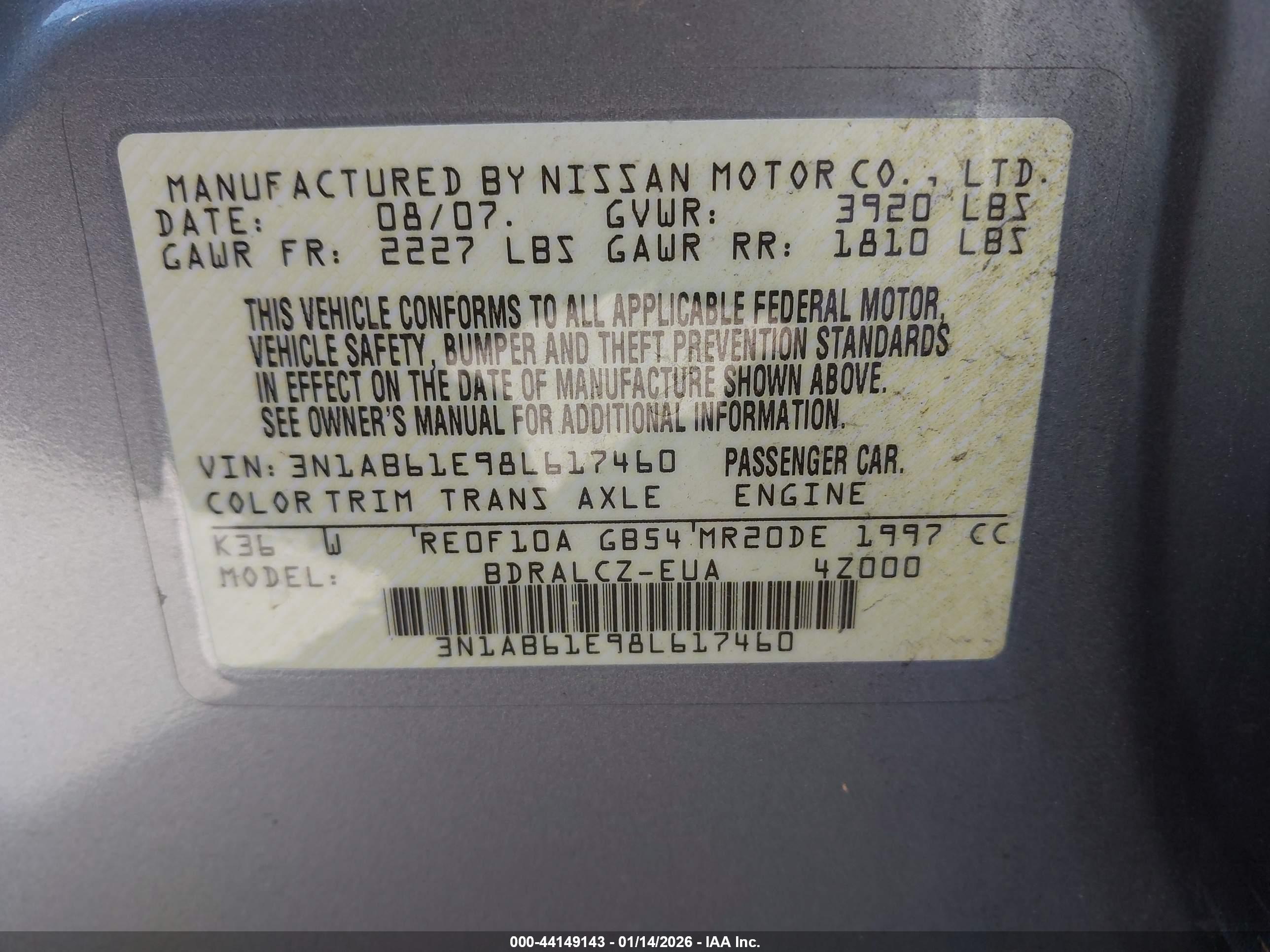 NISSAN SENTRA image 9