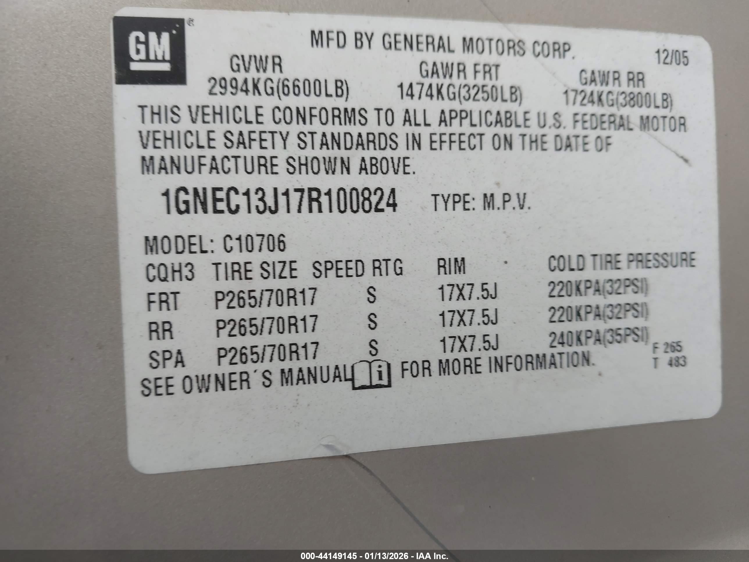 CHEVROLET TAHOE image 9
