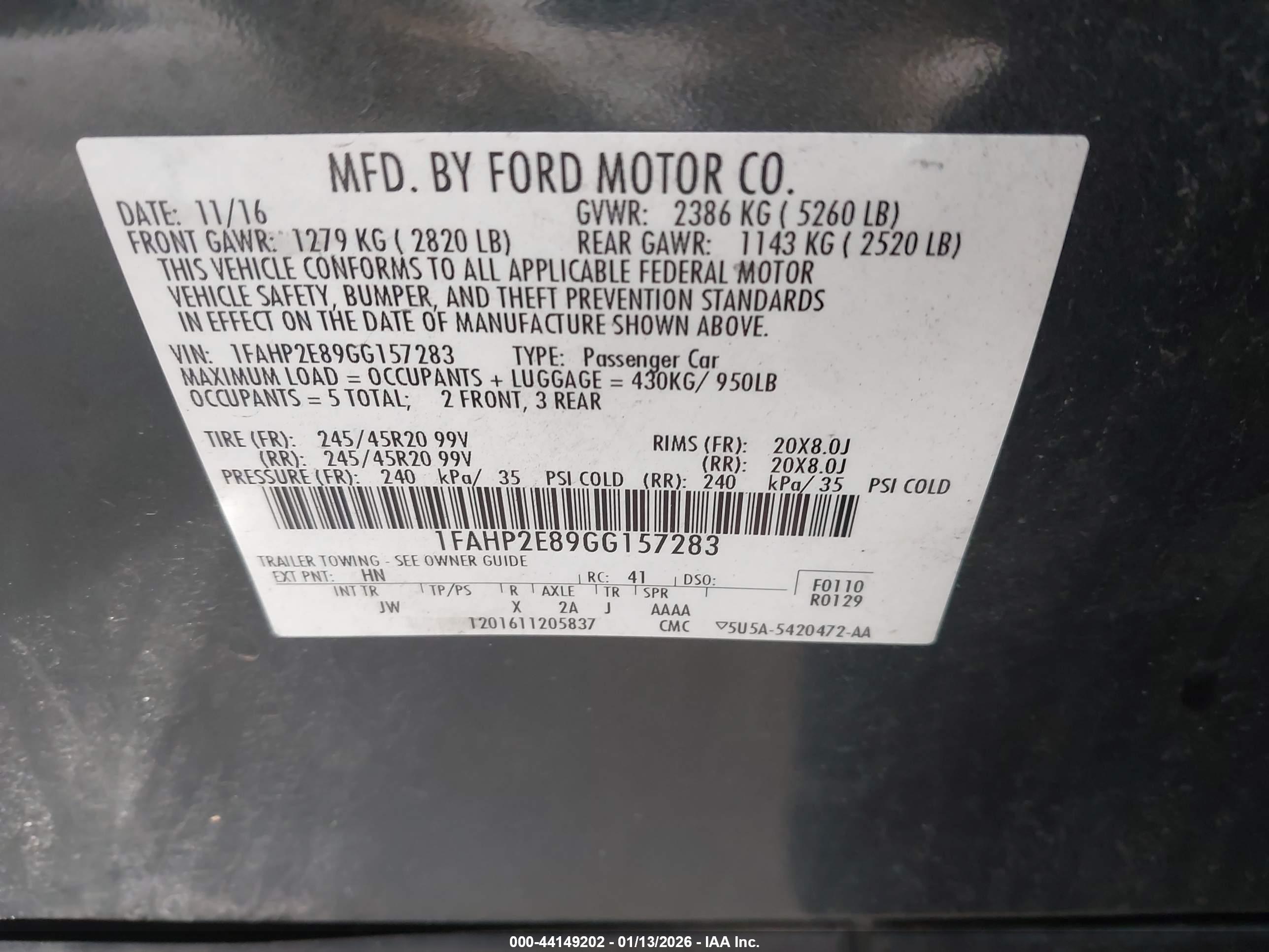 FORD TAURUS image 9