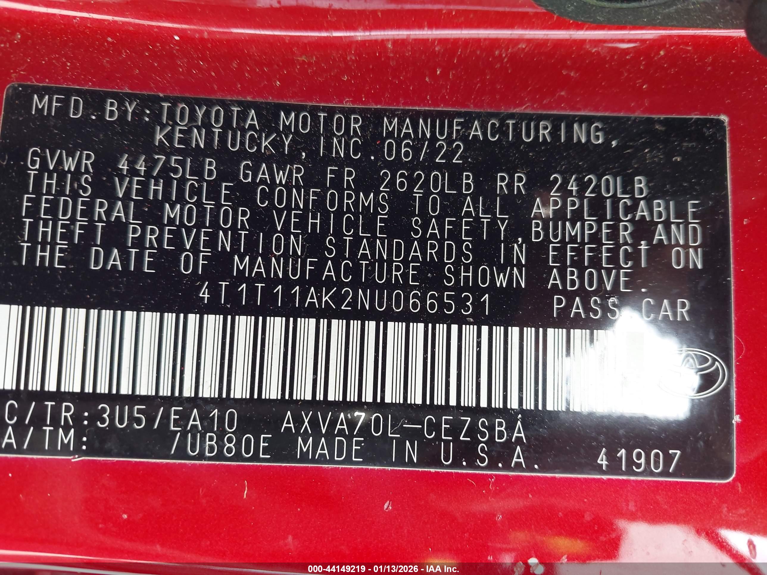TOYOTA CAMRY image 9