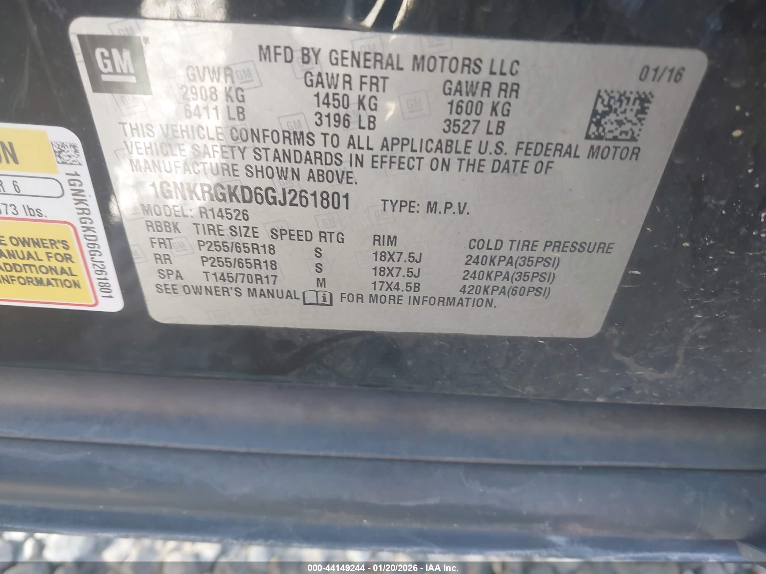 CHEVROLET TRAVERSE image 9