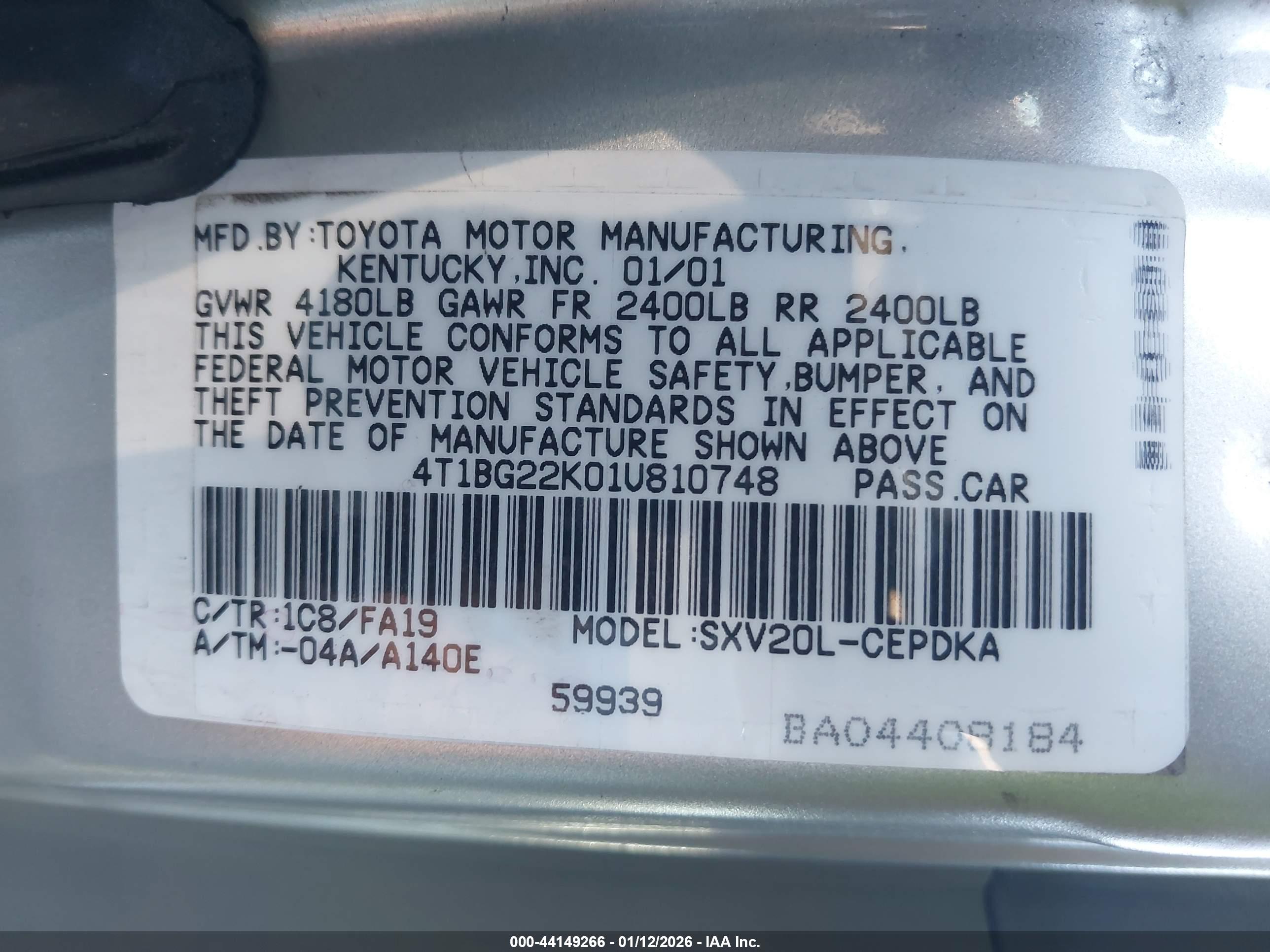 TOYOTA CAMRY image 9