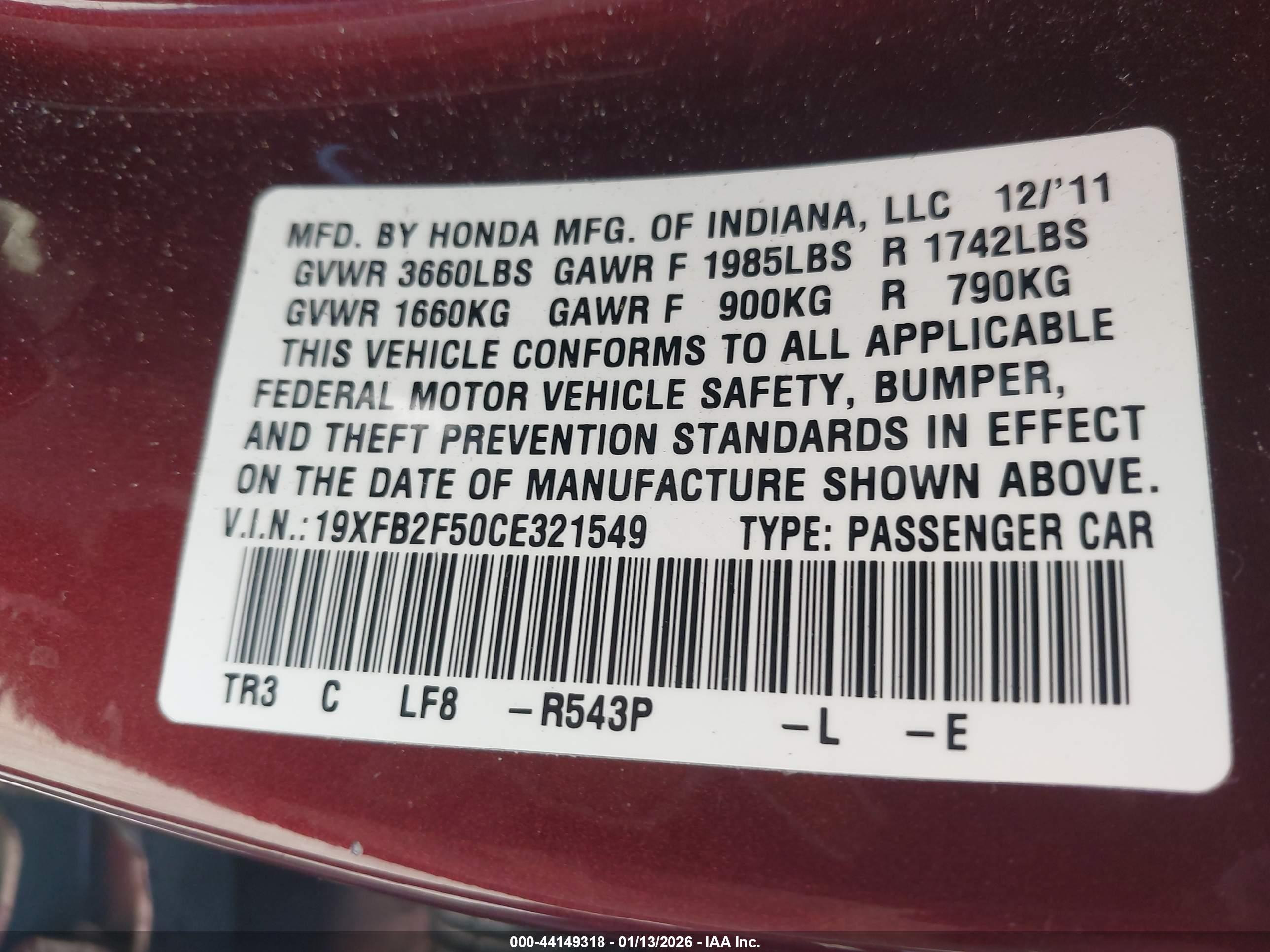 HONDA CIVIC image 9