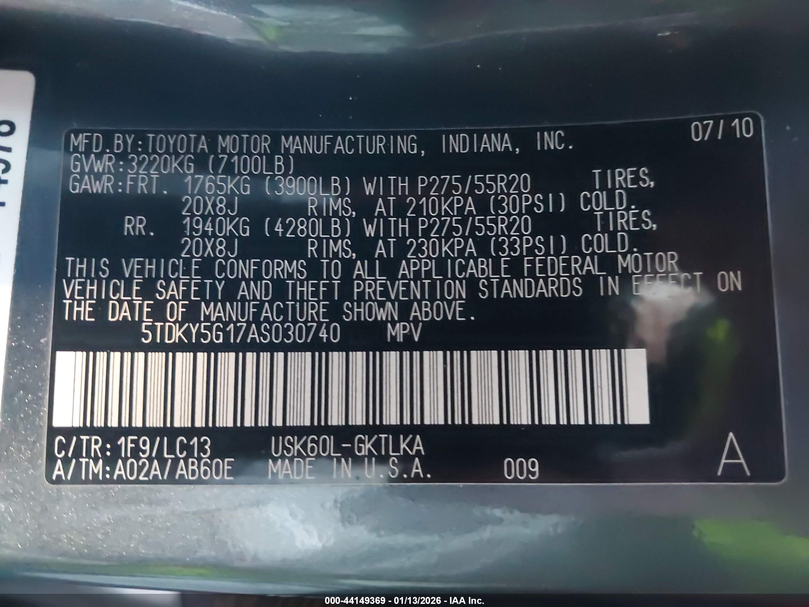 TOYOTA SEQUOIA image 9
