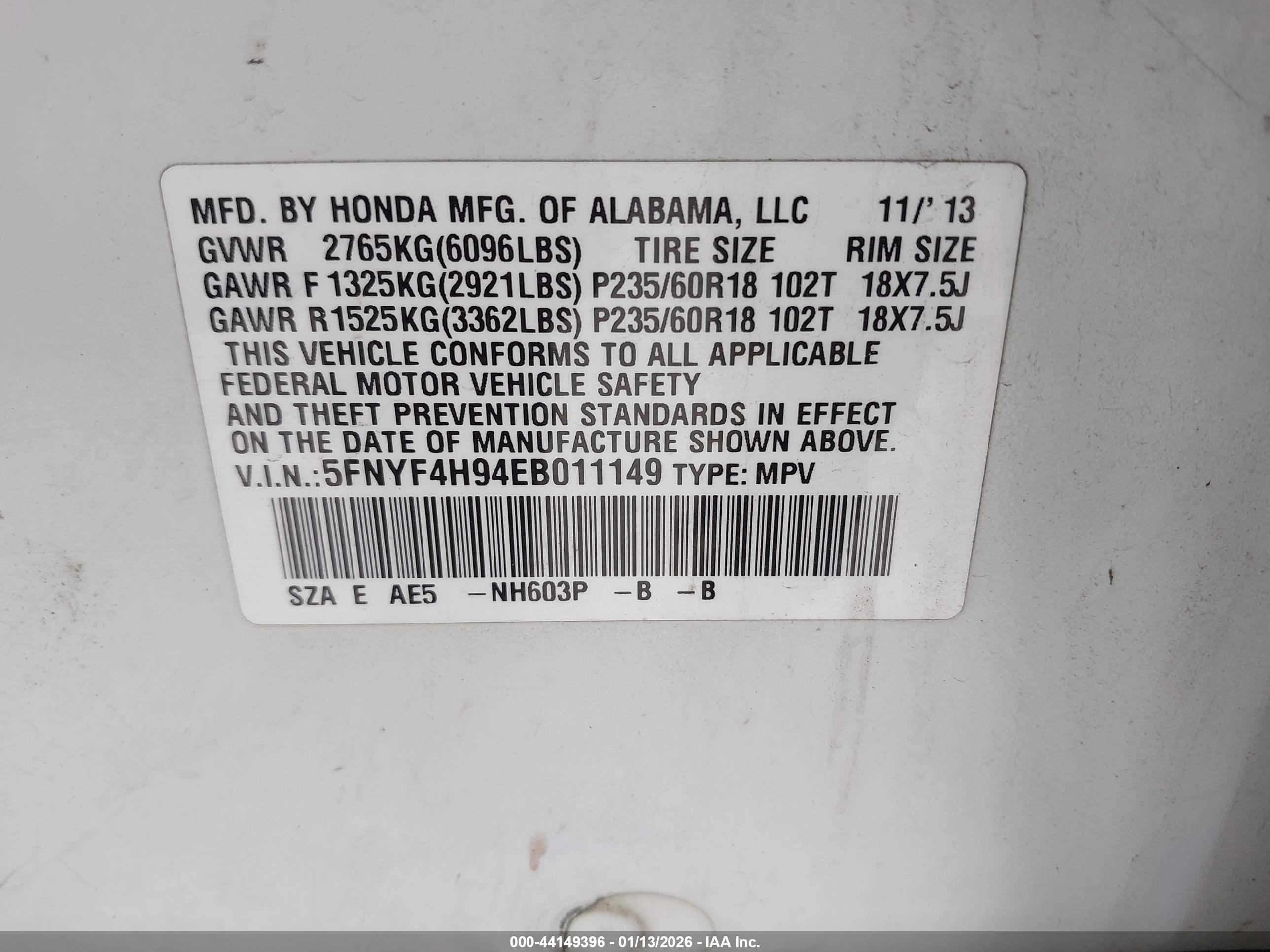 HONDA PILOT image 9